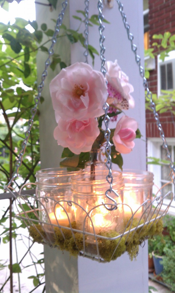 Wire Basket Chandelier Wire Basket Chandelier