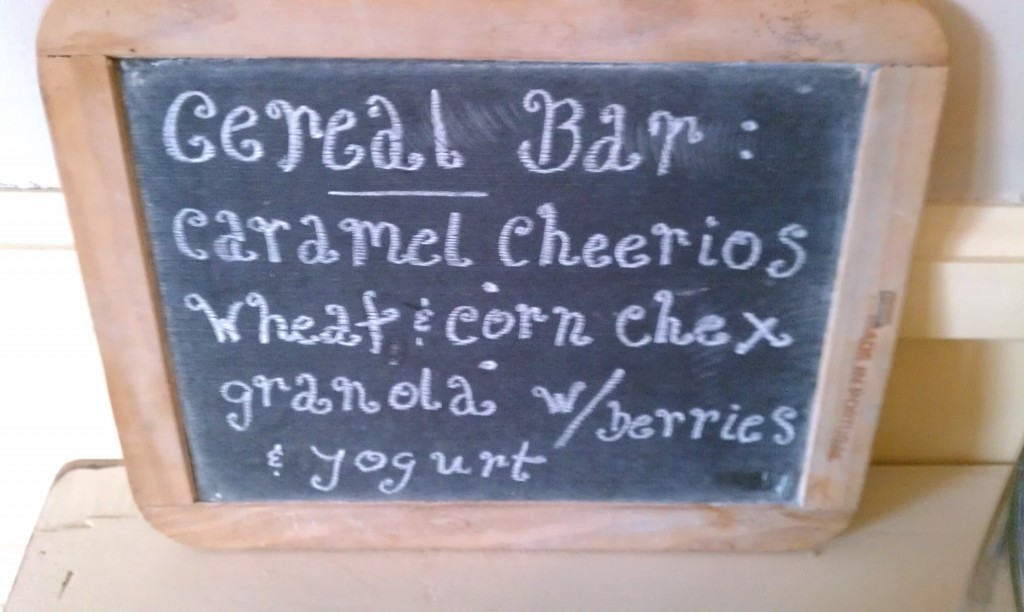 Chalkboard Menu