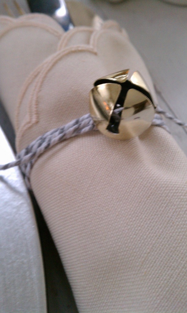 bell on napkin