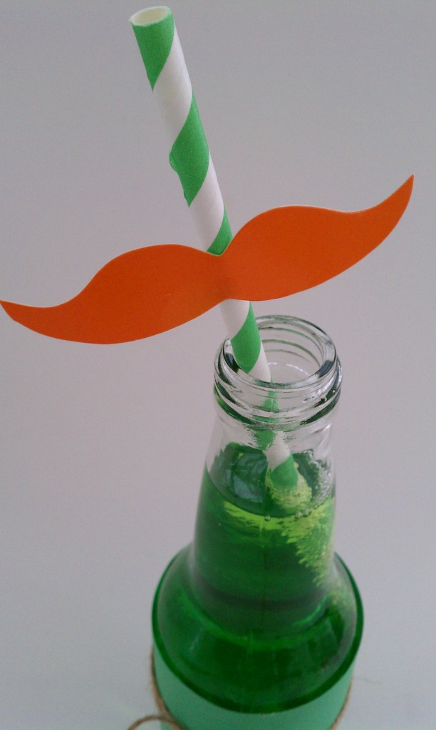 mustache straw