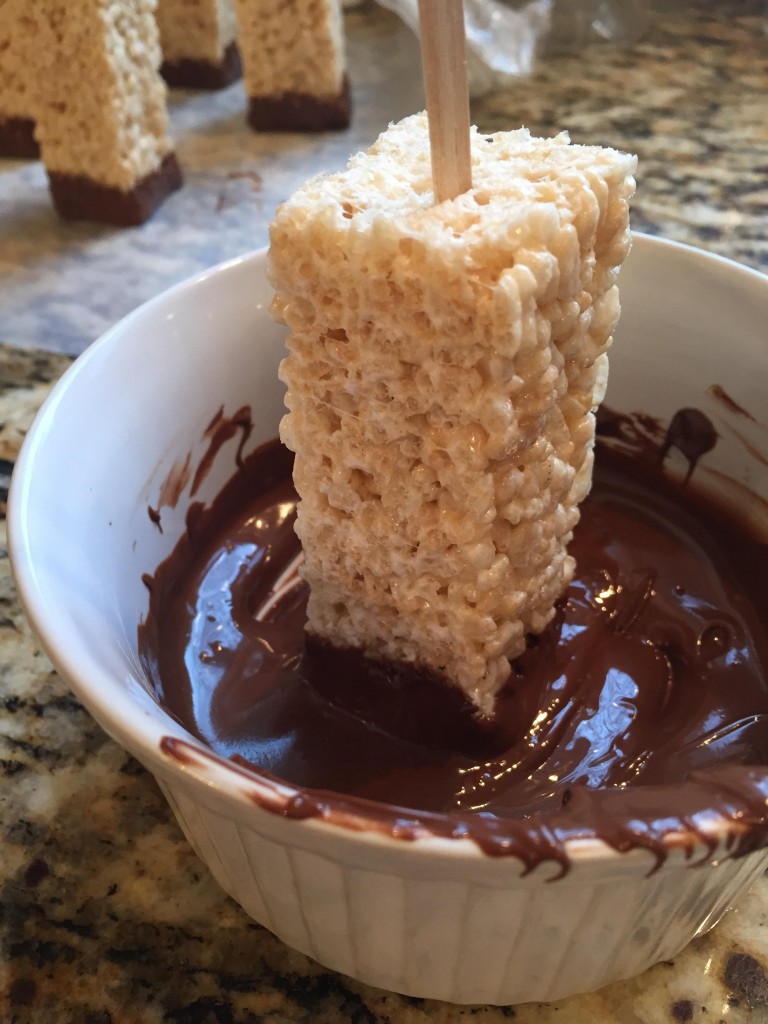 choco krispie sticks