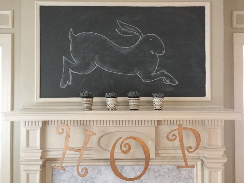 chalkboard mantle