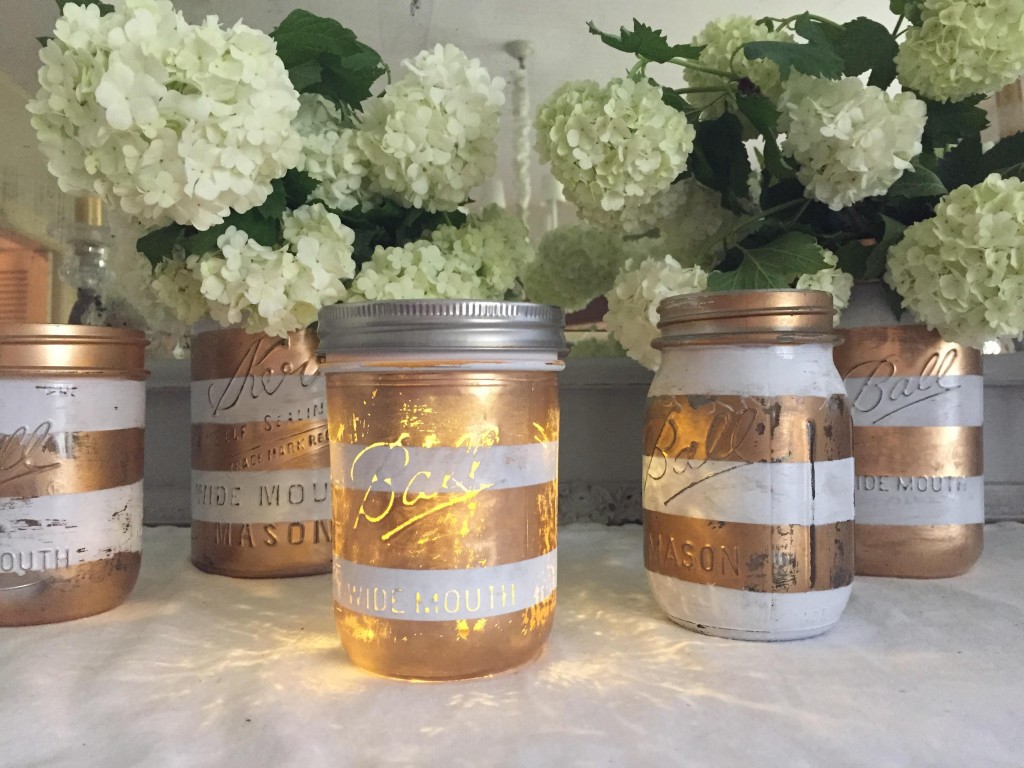 painted mason jars