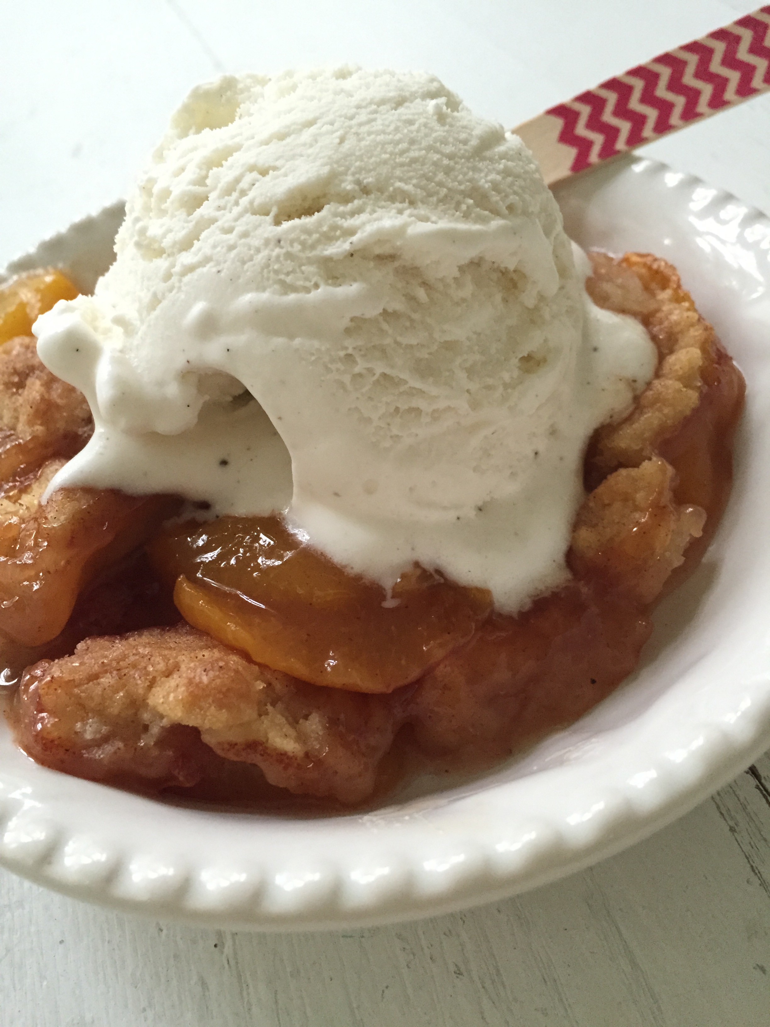 peach cobbler