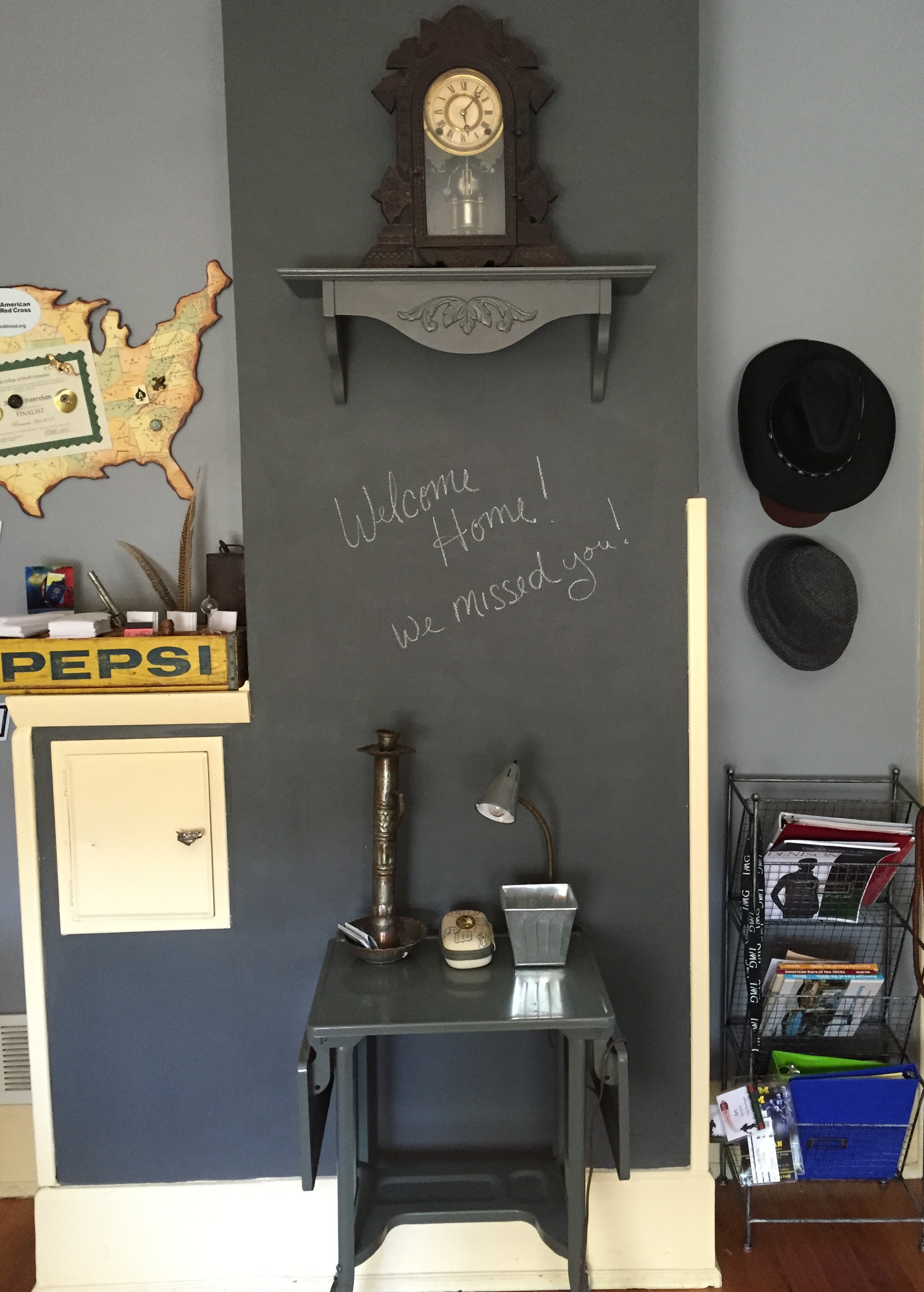 chalk board chimney