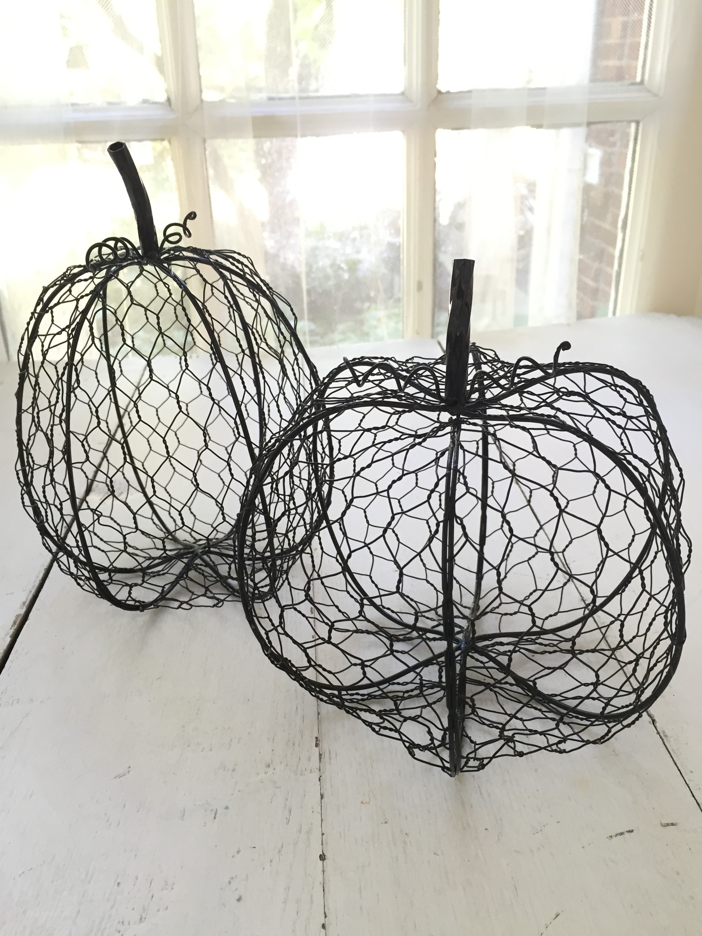 wire pumpkins