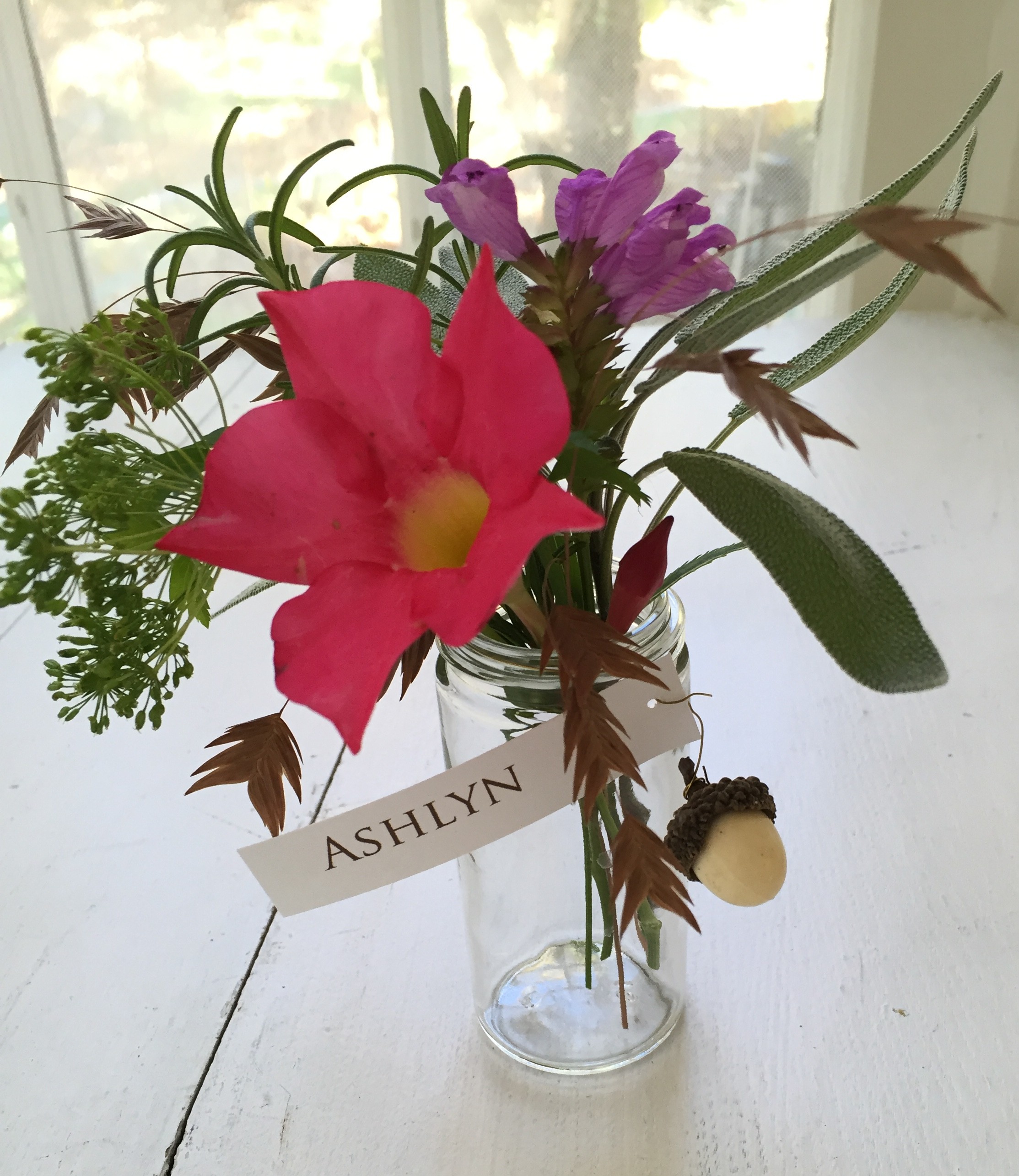 place card vase