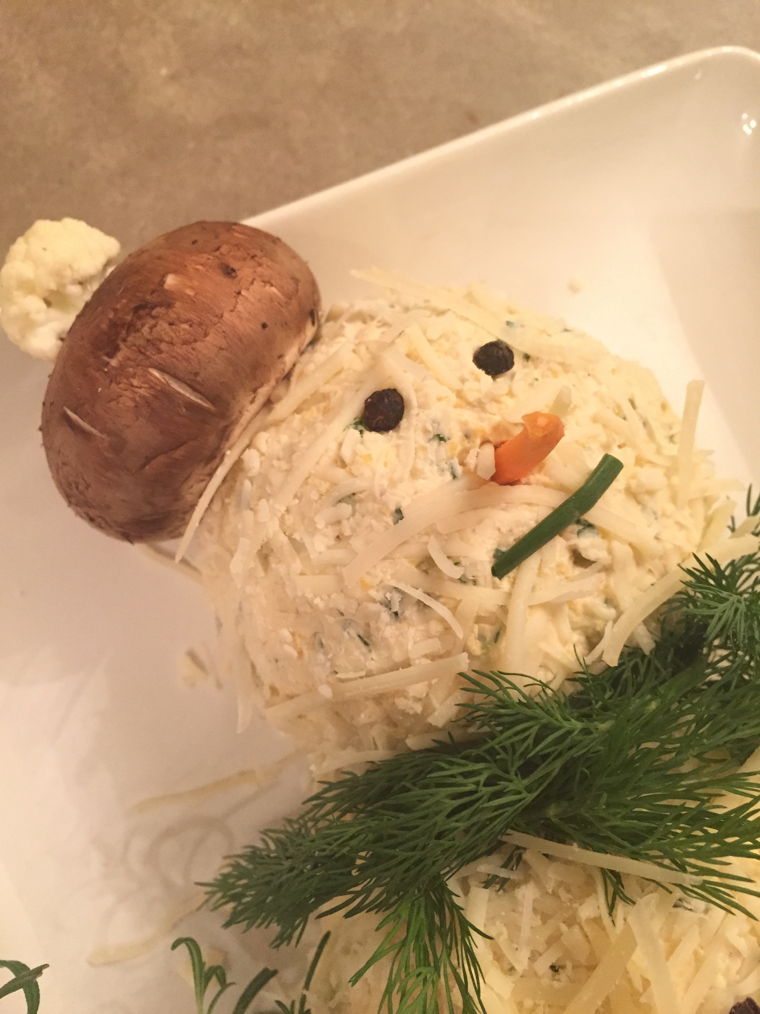 snowman cheeseball