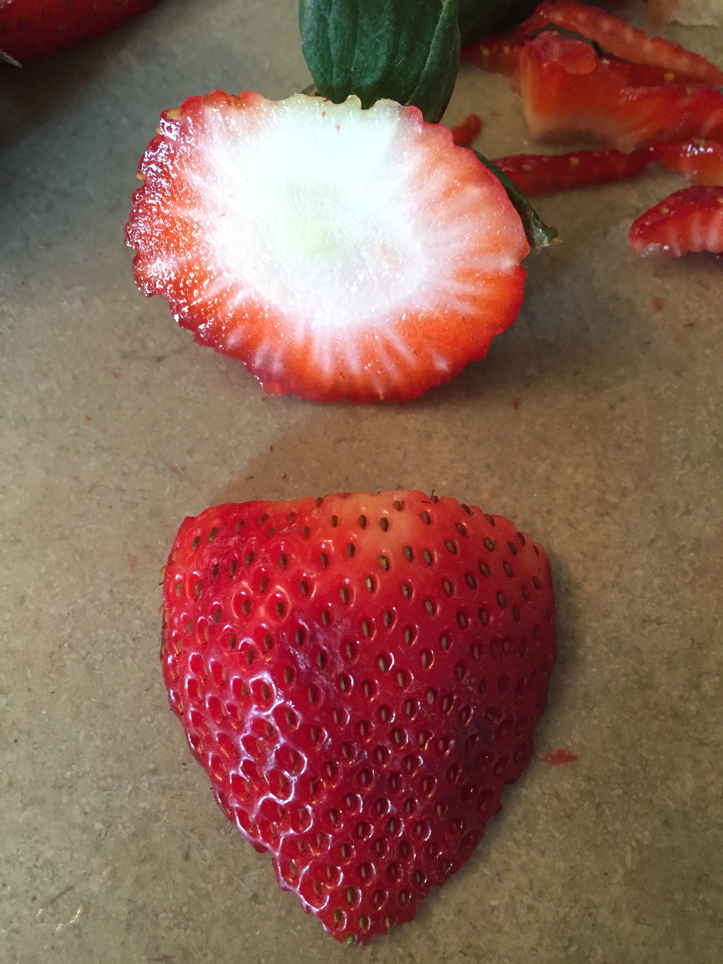 making a berry heart