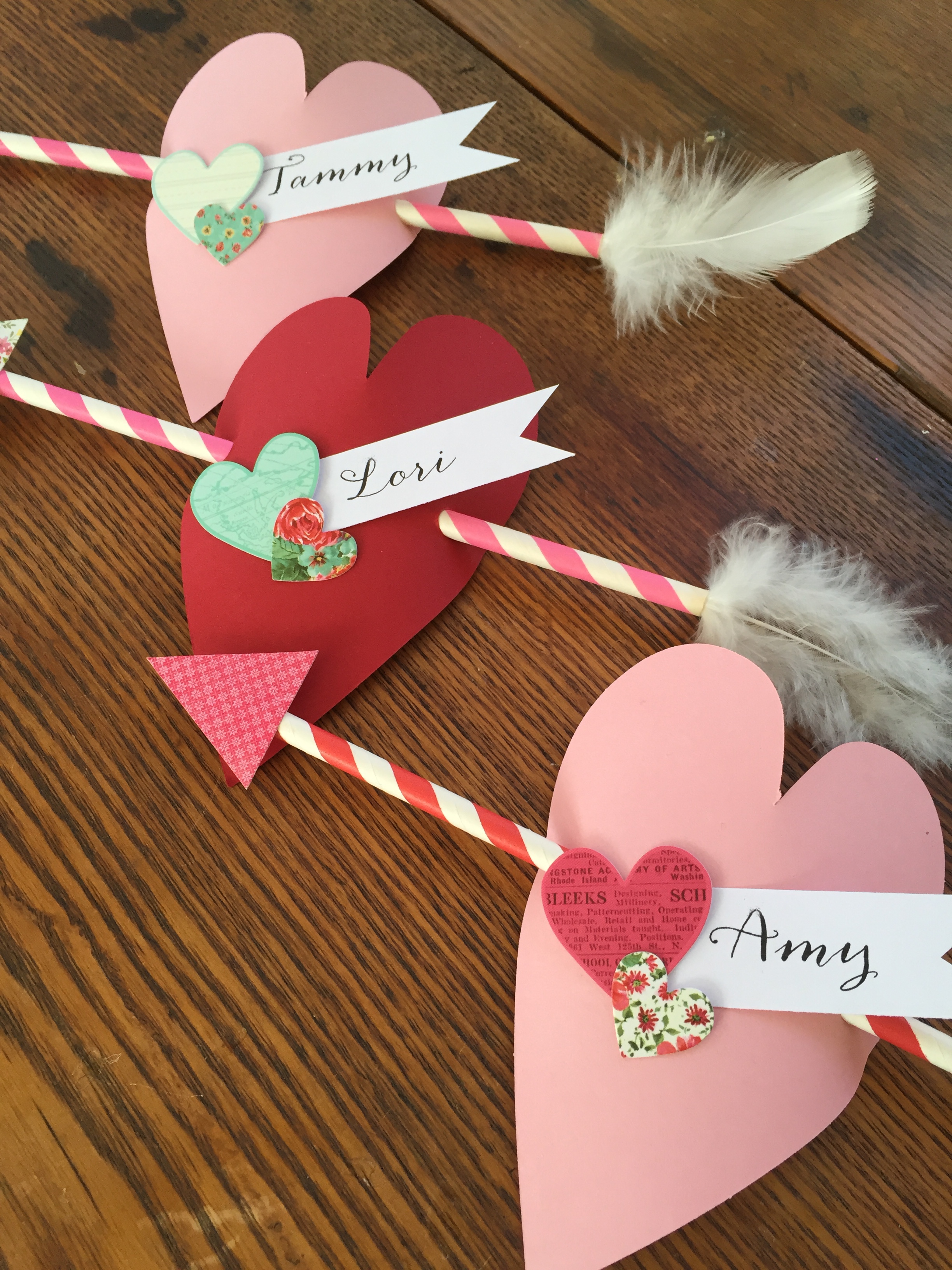 Valentine place cards