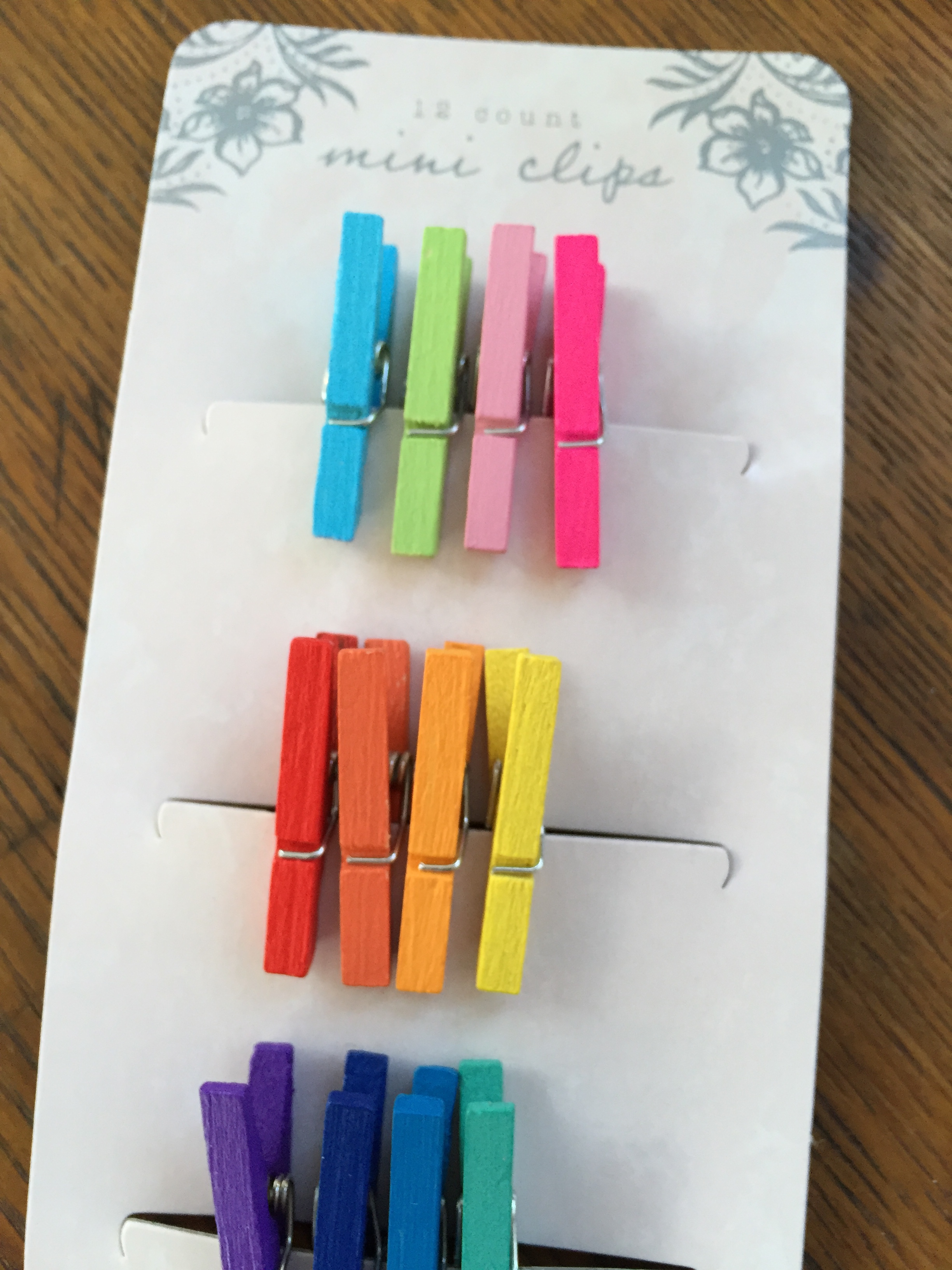 tiny rainbow clips