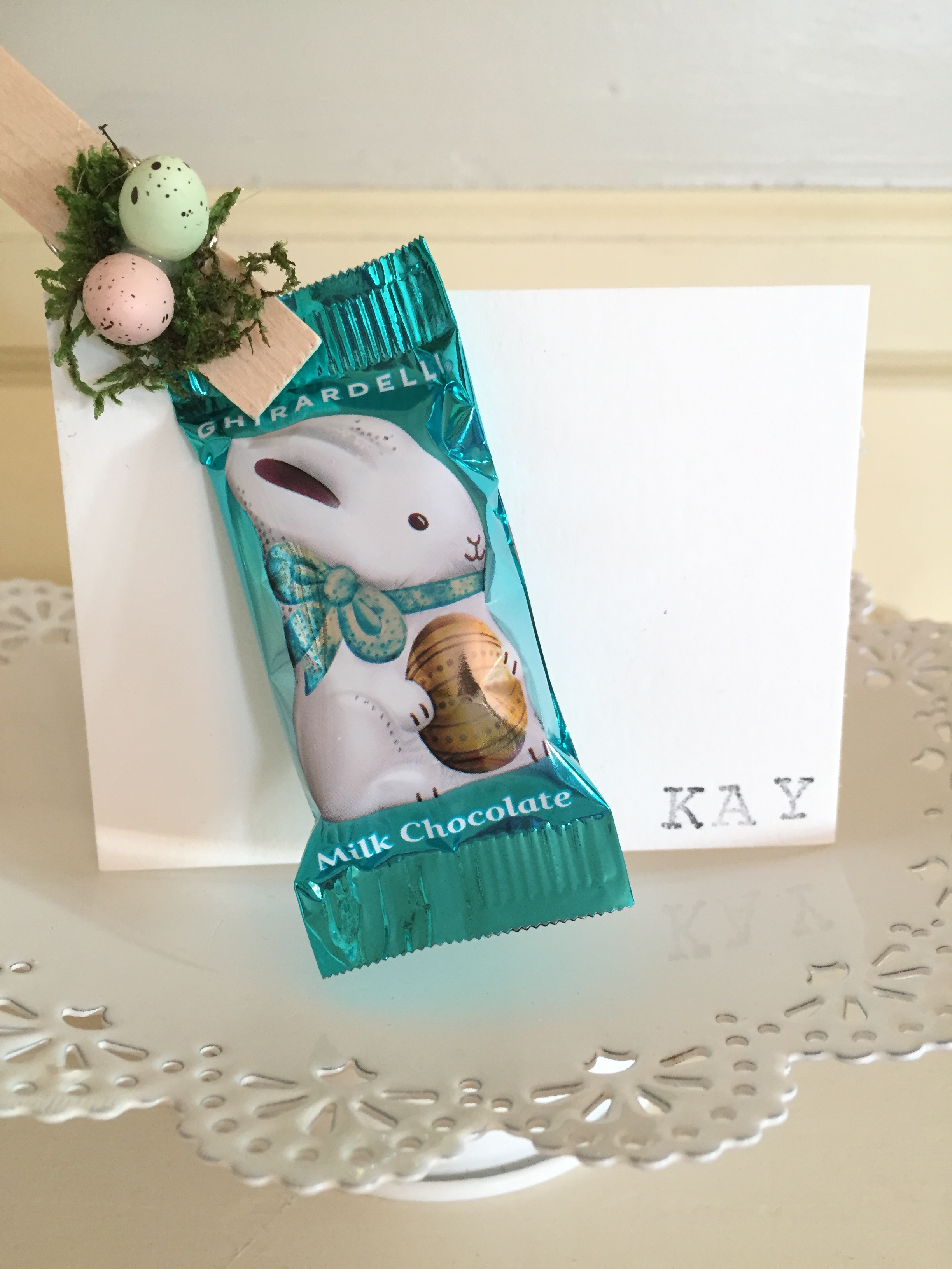 Easter place card