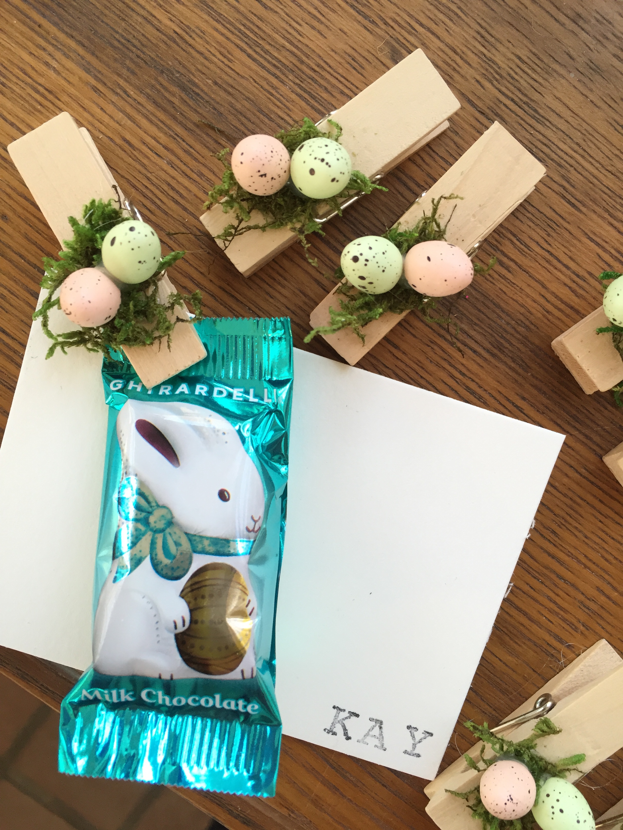 DIY Easter place card