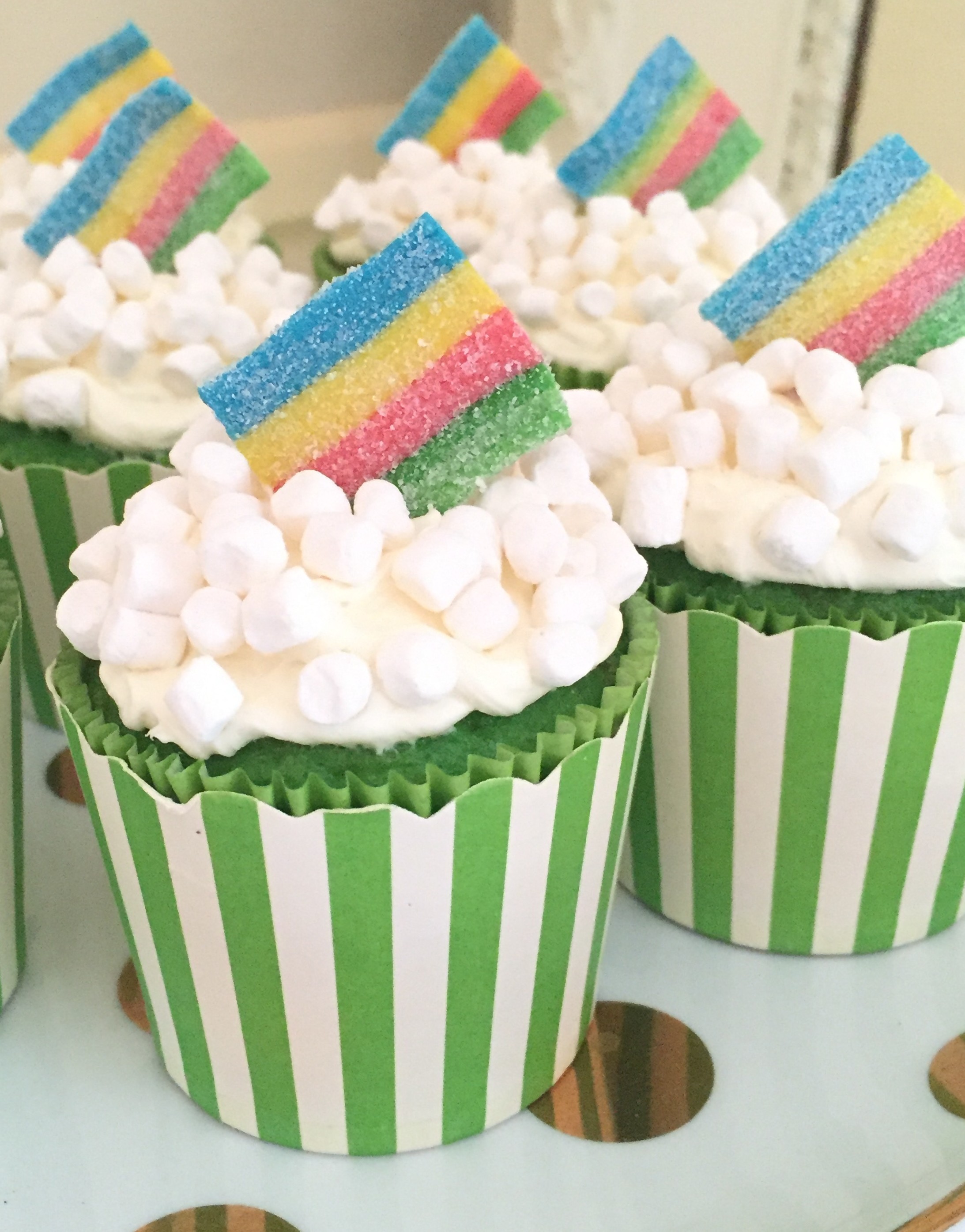 Irish rainbow cakes