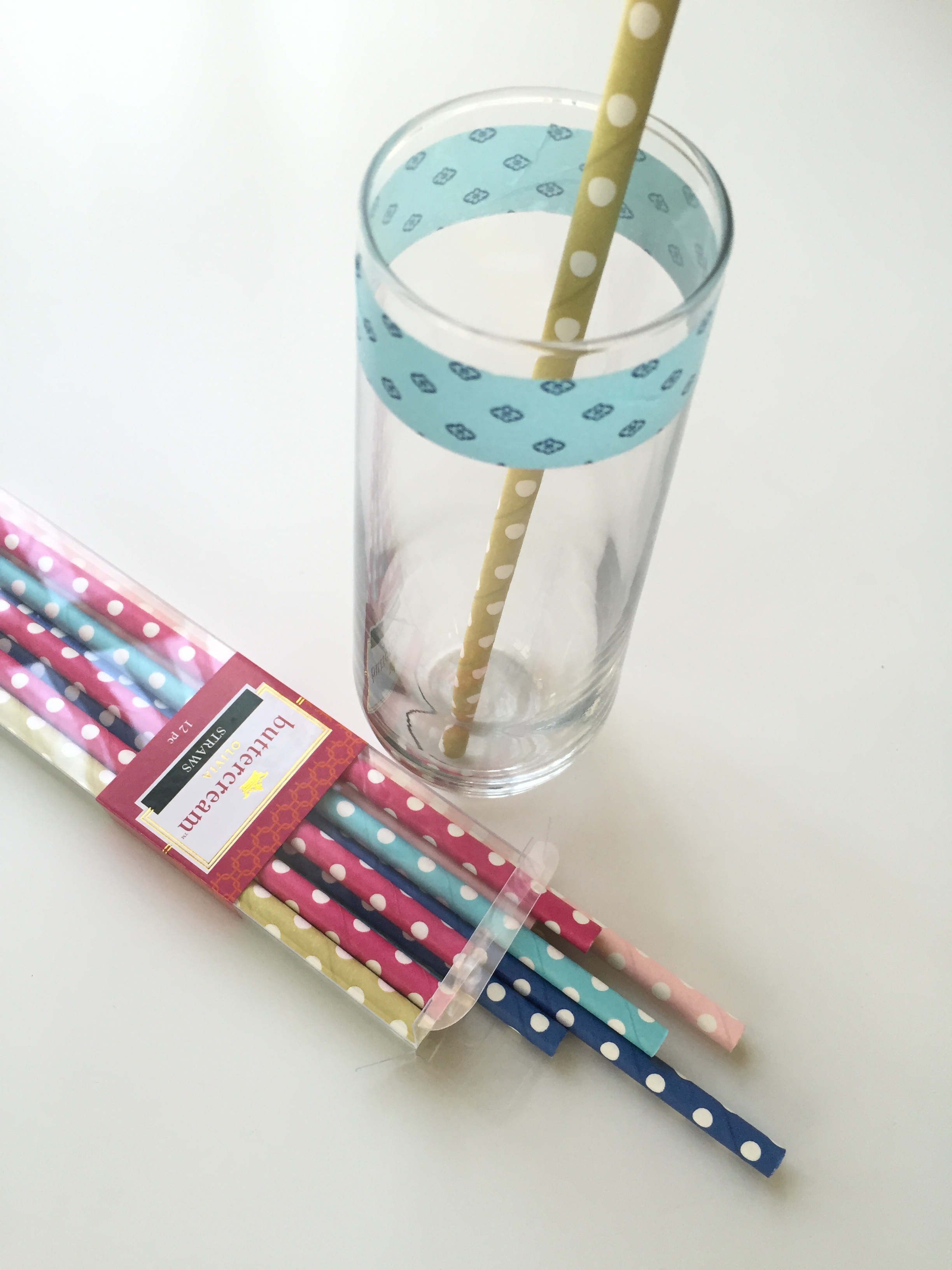 washi tape & straws