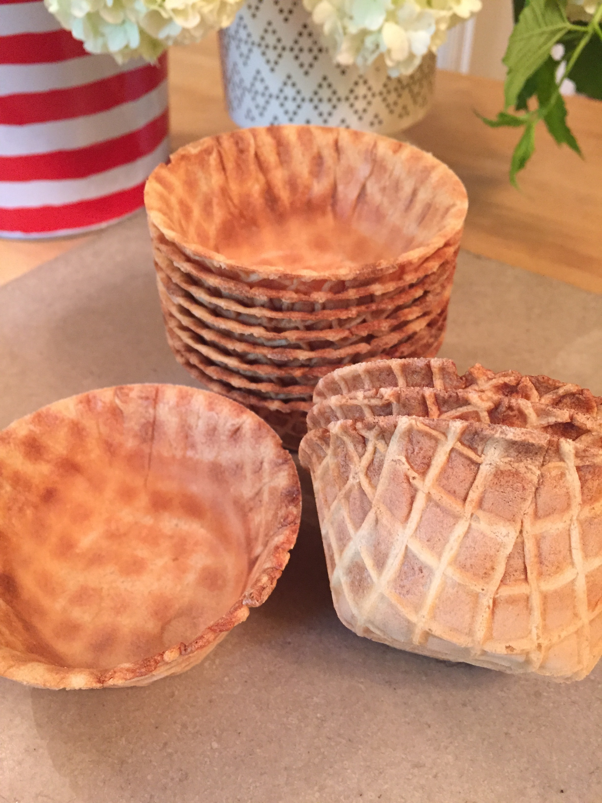 waffle cone bowls