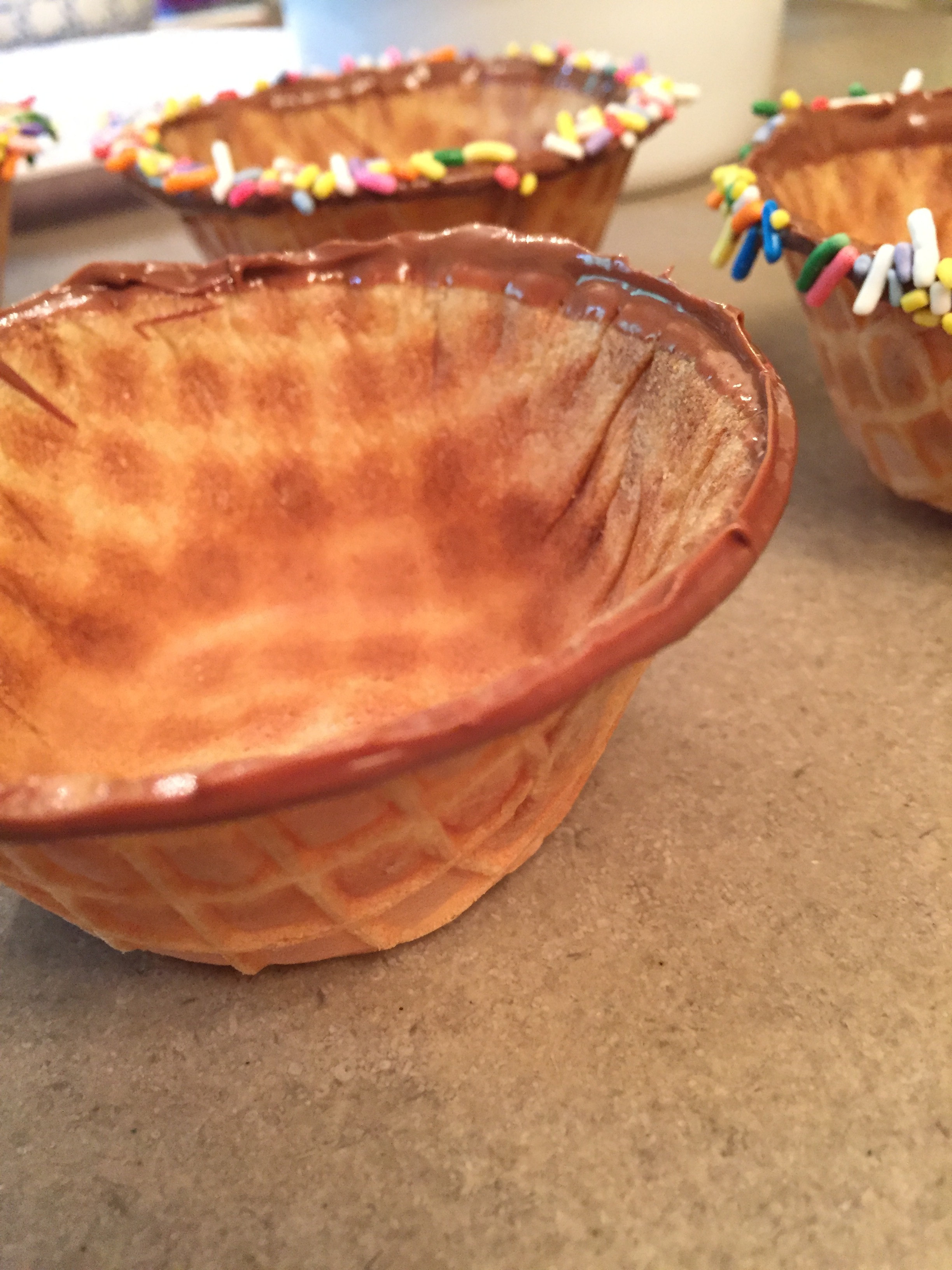 chocolate dipped bowl