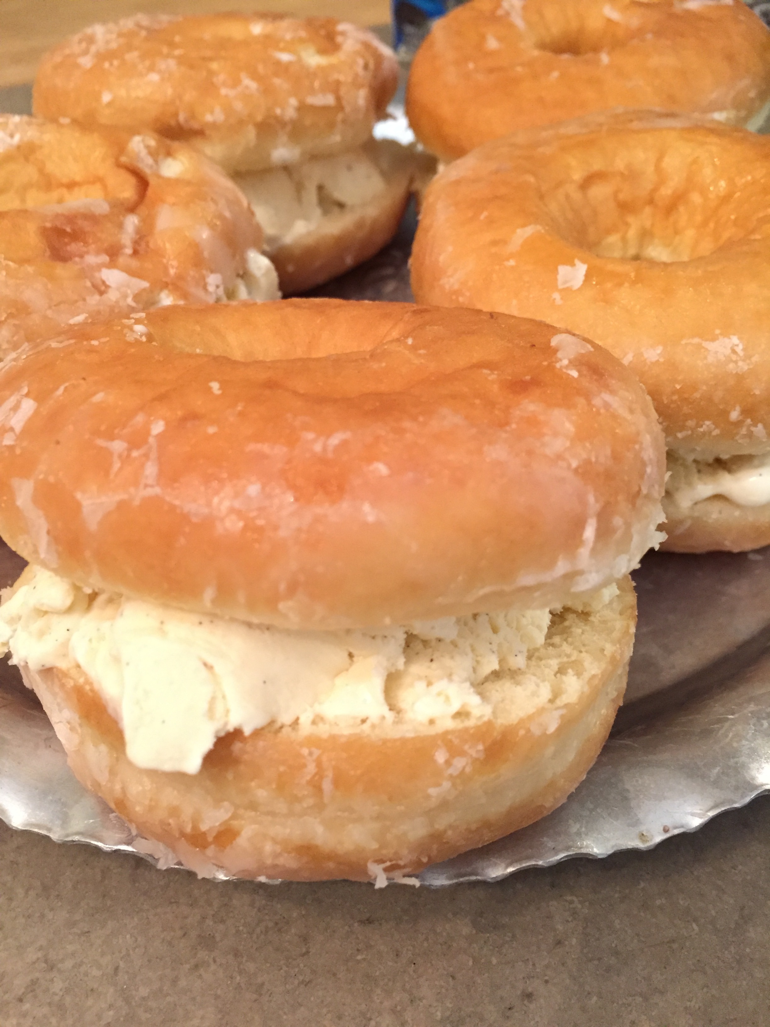 doughnut ice cream sandwich