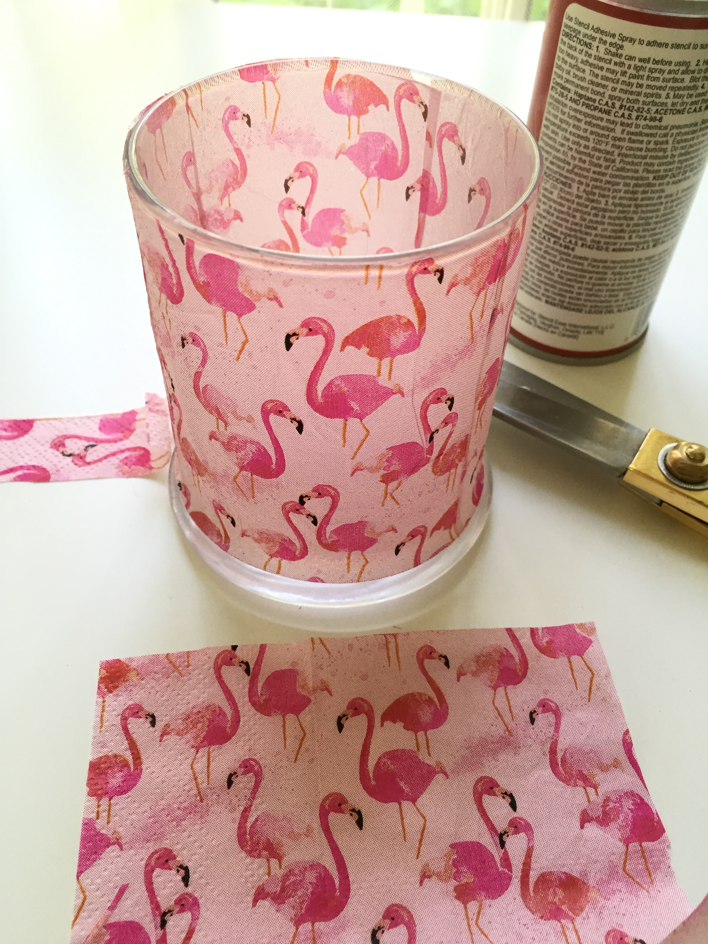 tissue decoupage