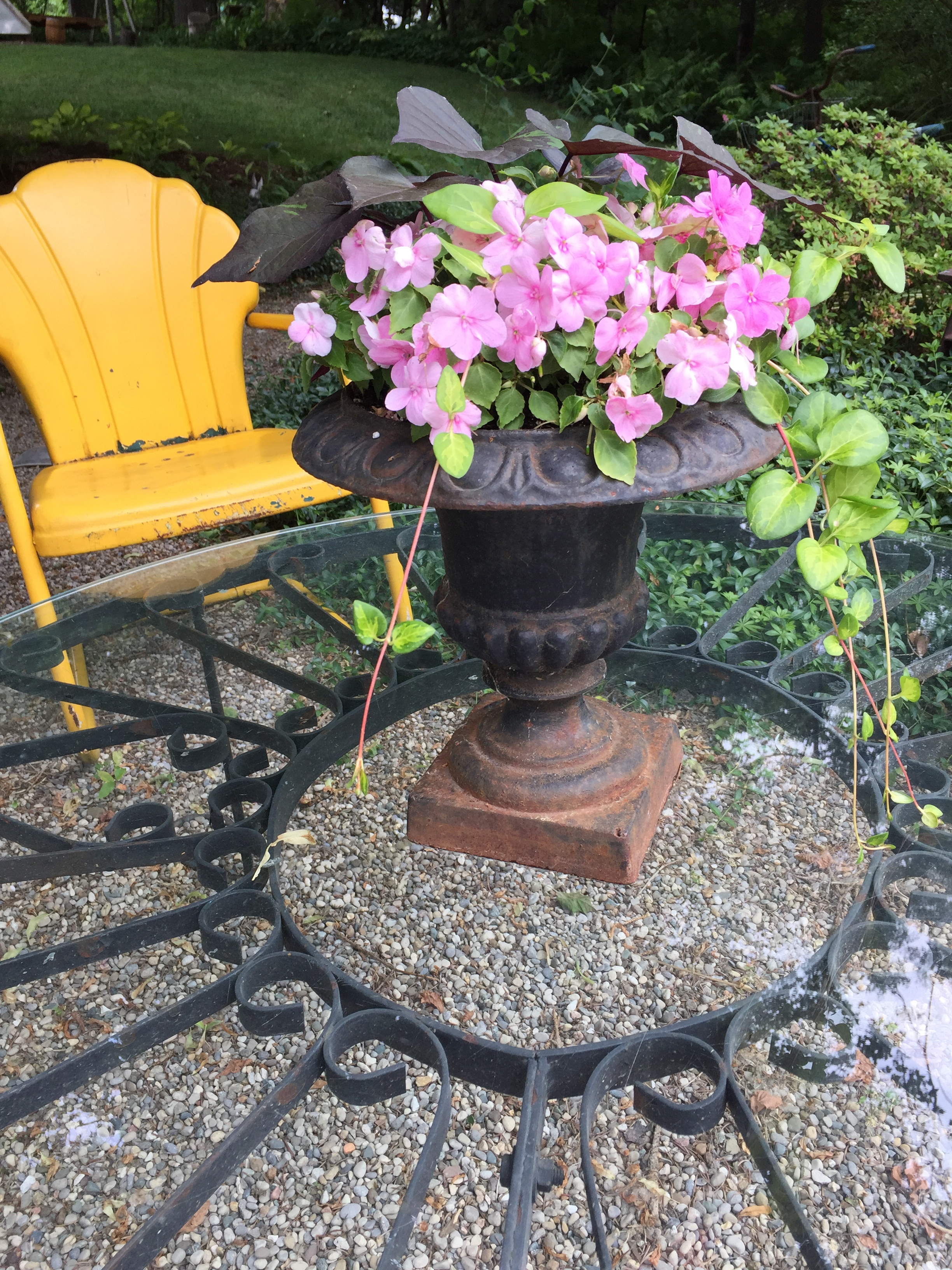 urn with flowers