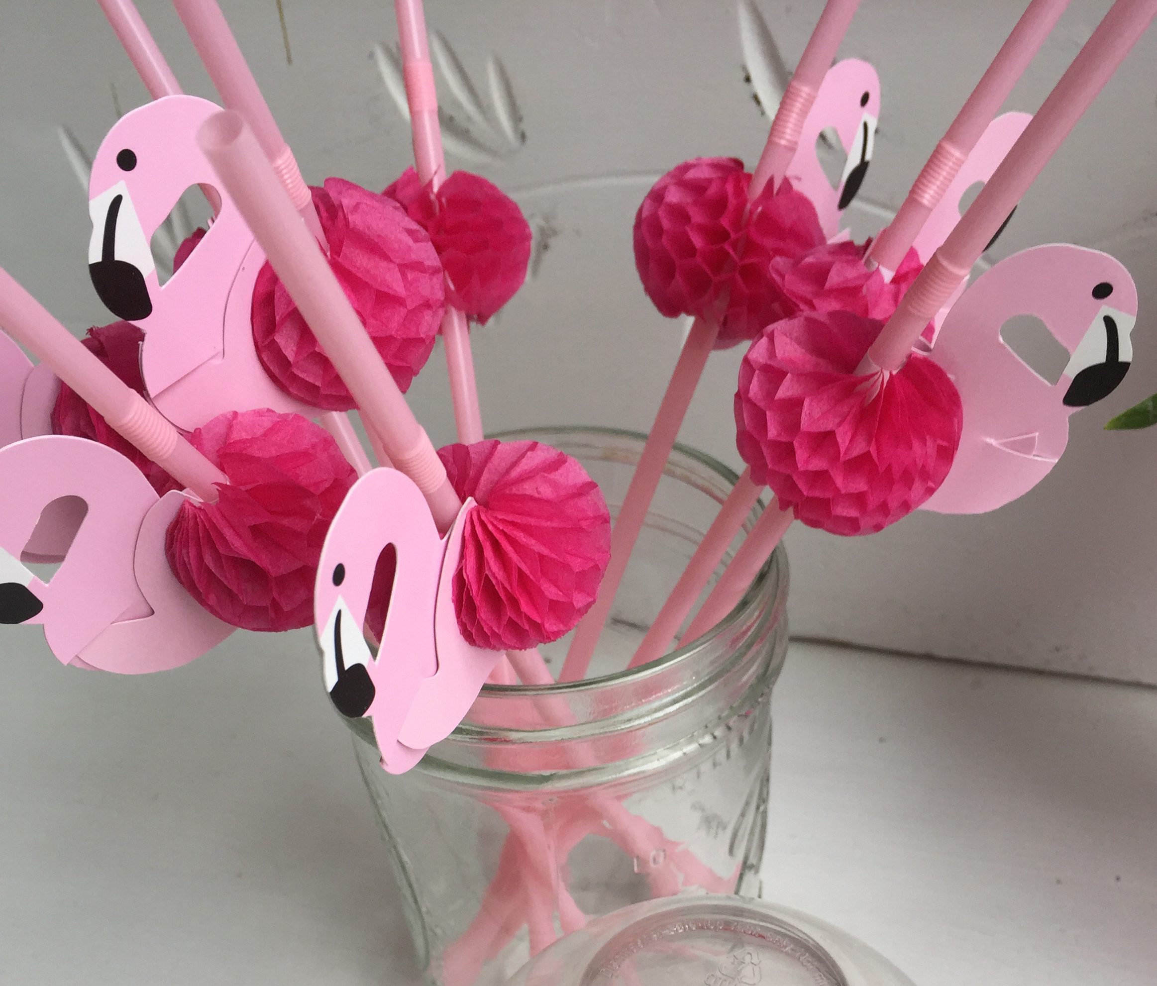 flamingo straws