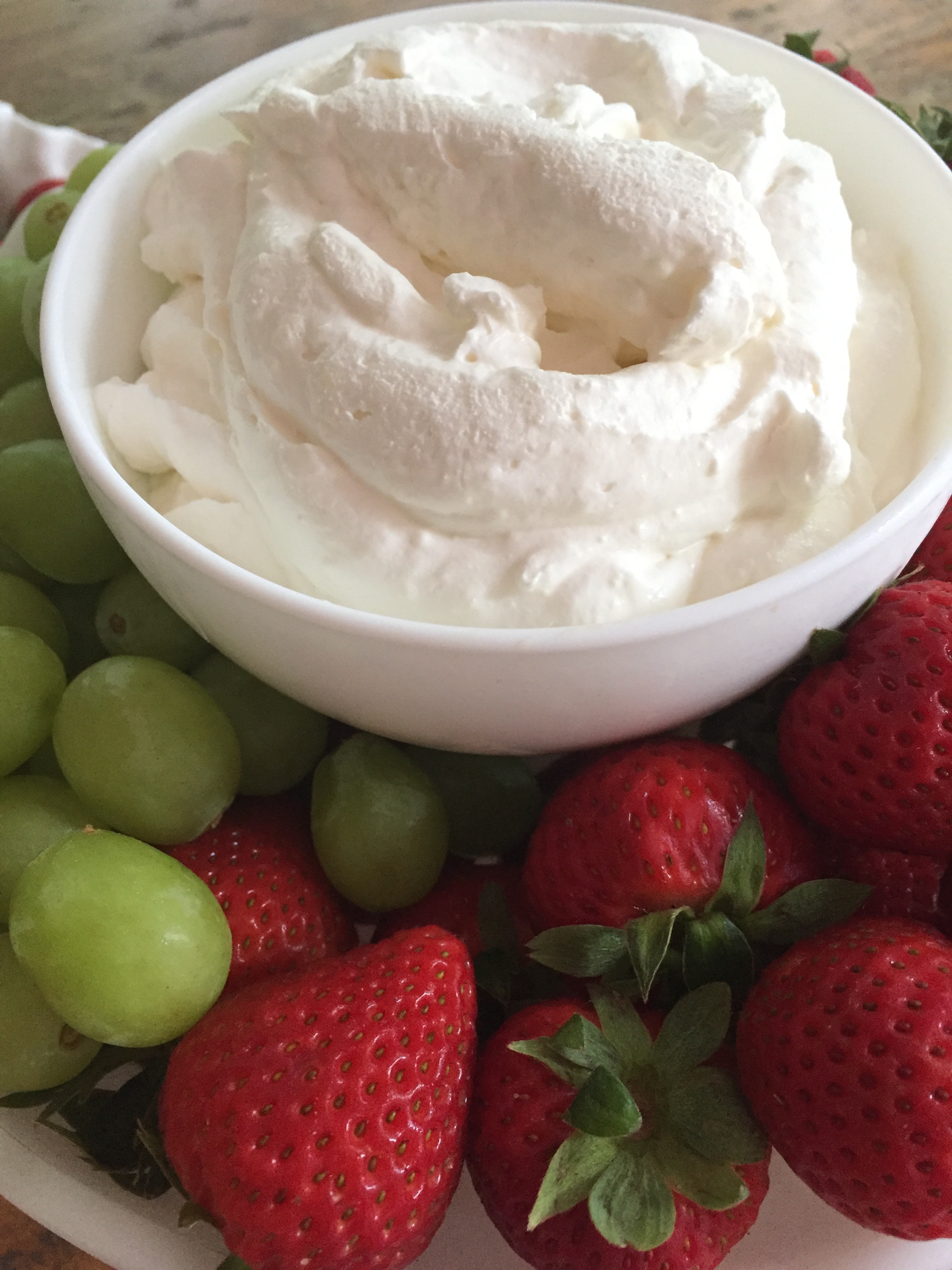 easy coconut fruit dip