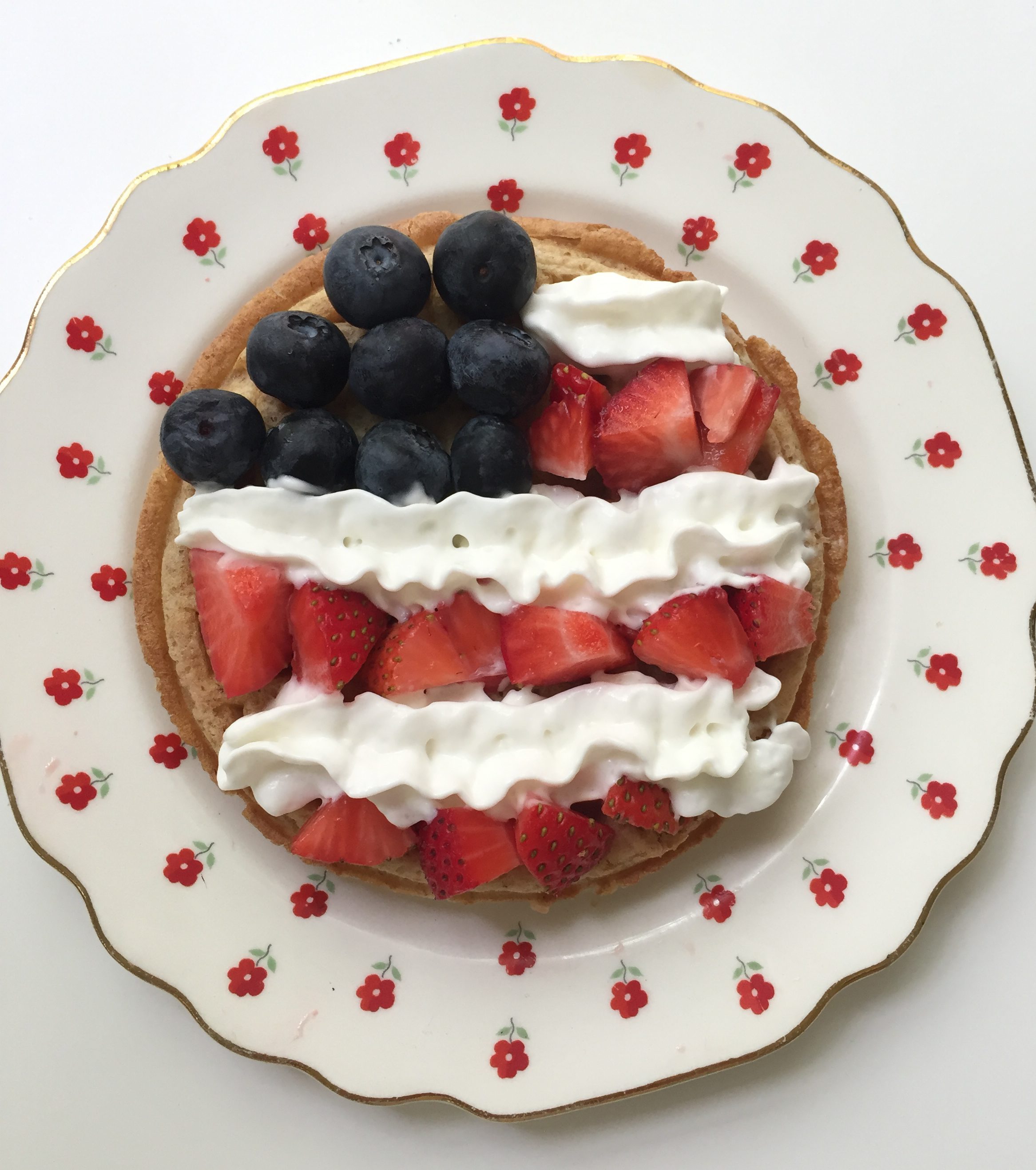 stars & stripes waffle