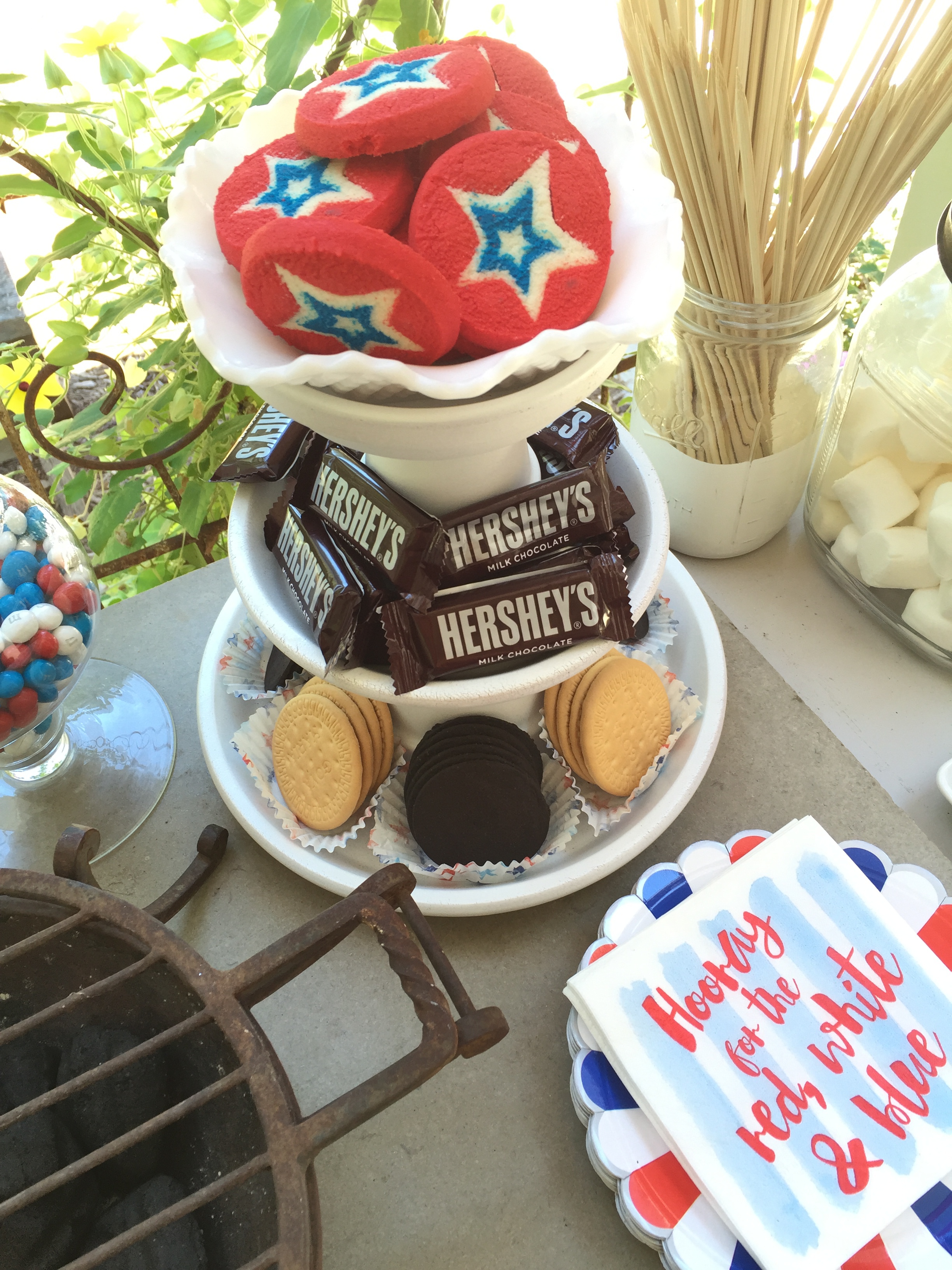 patriotic s'mores