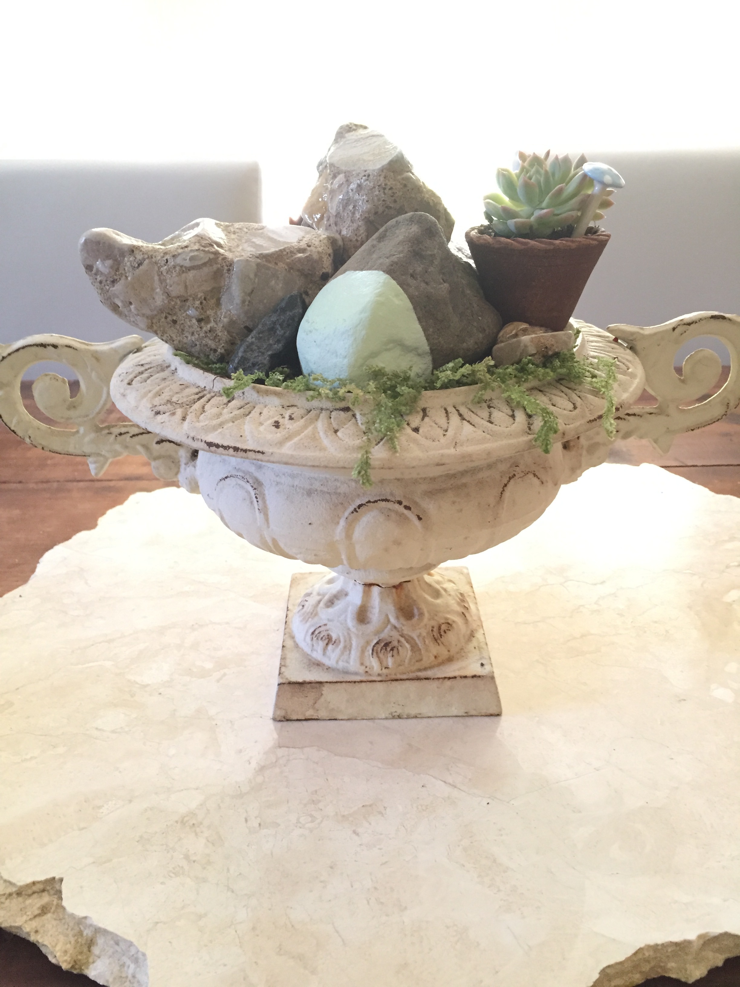 rock centerpiece