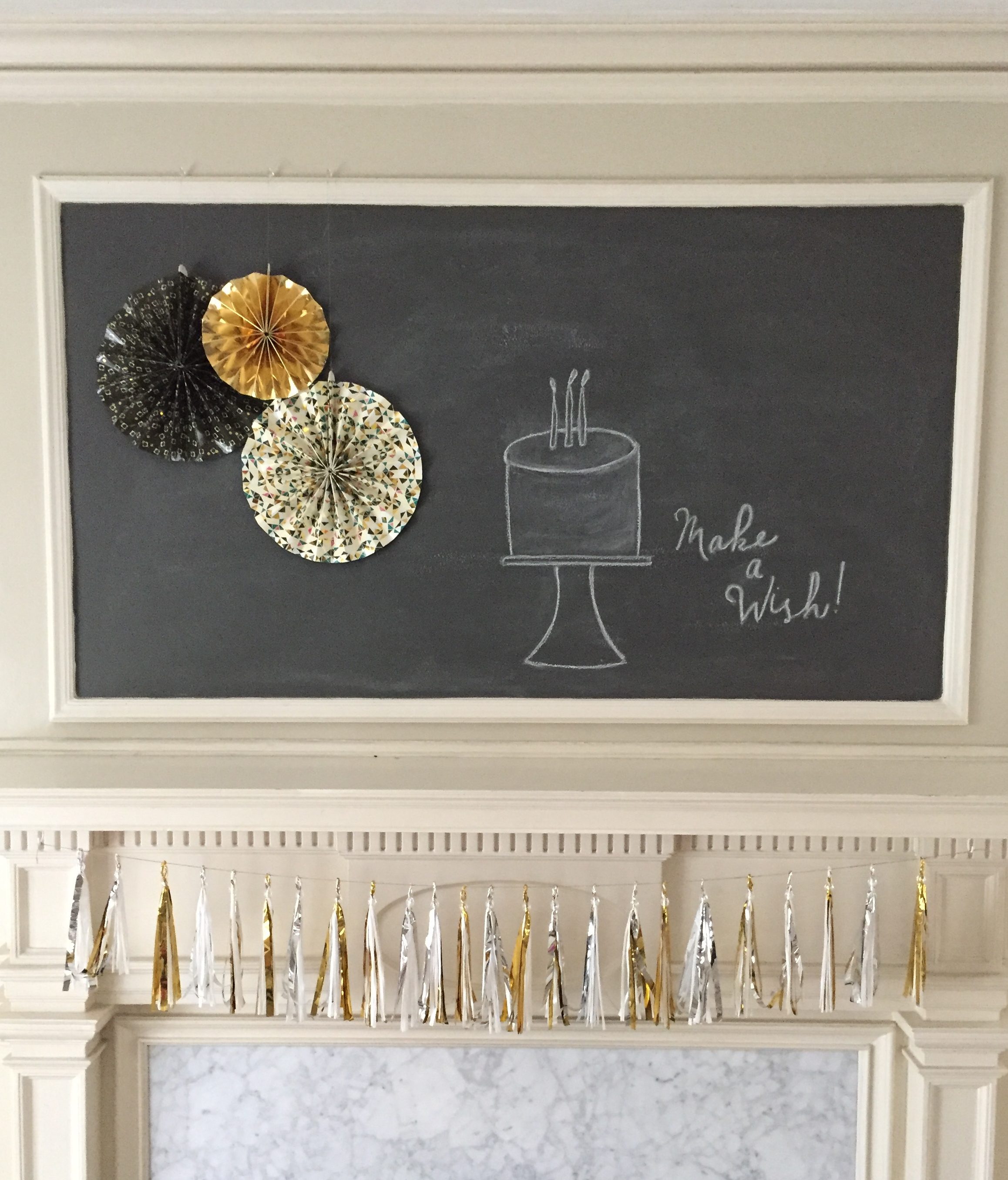 chalkboard mantle