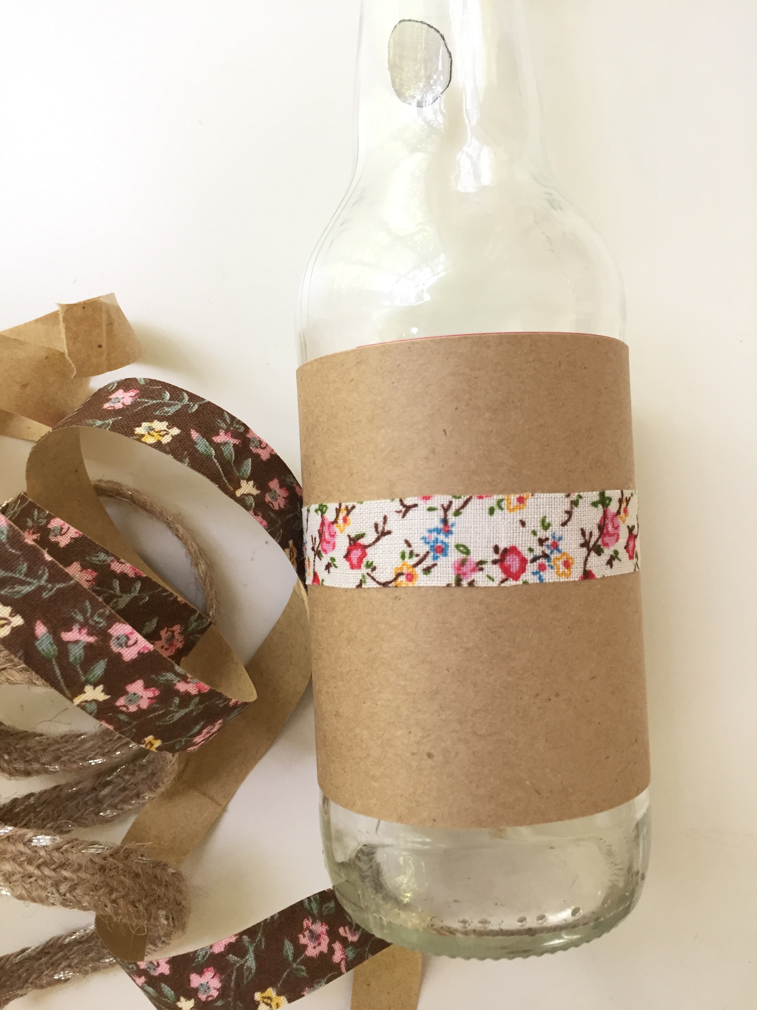 craft paper and fabric tape