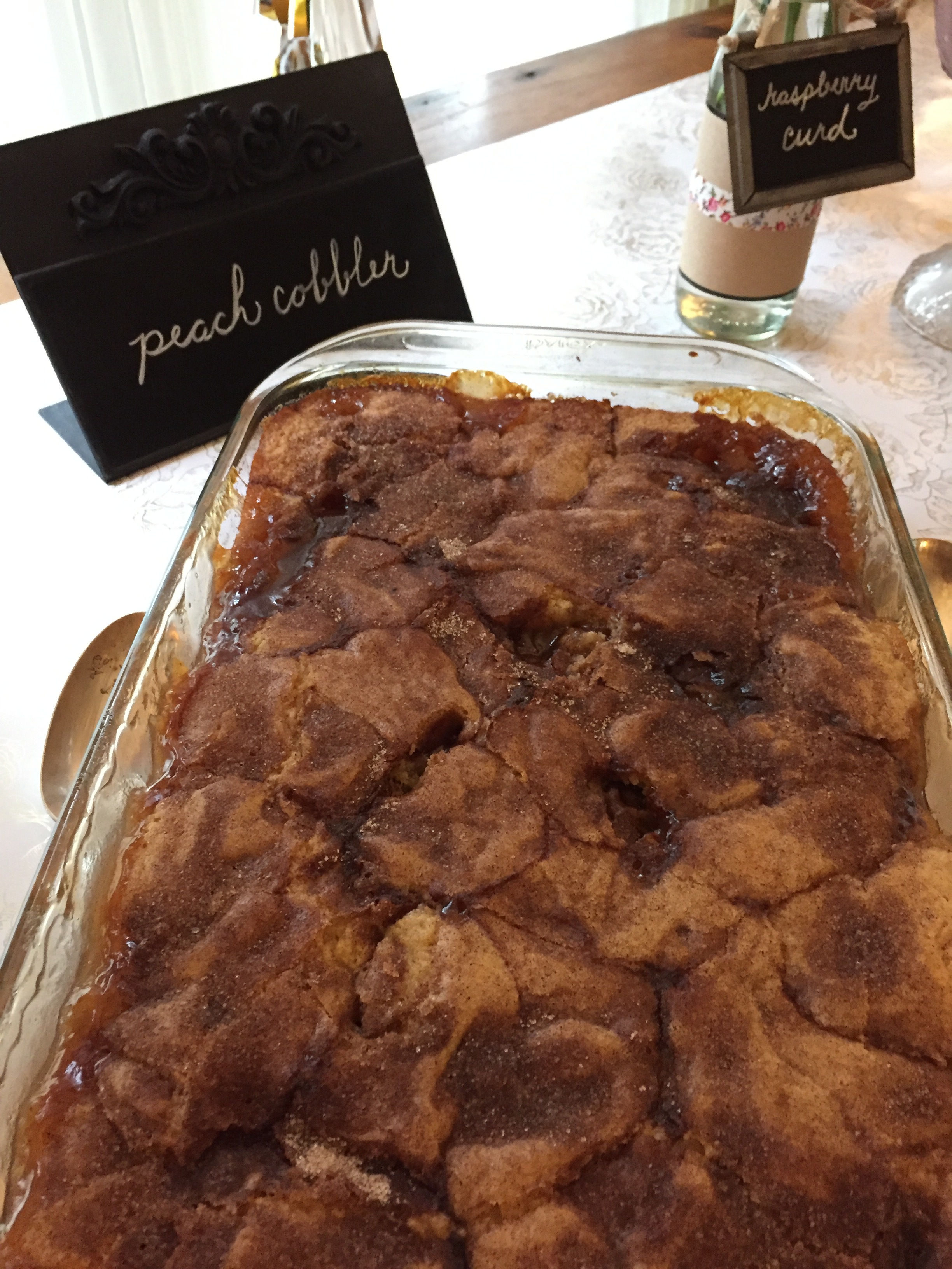 peach cobbler