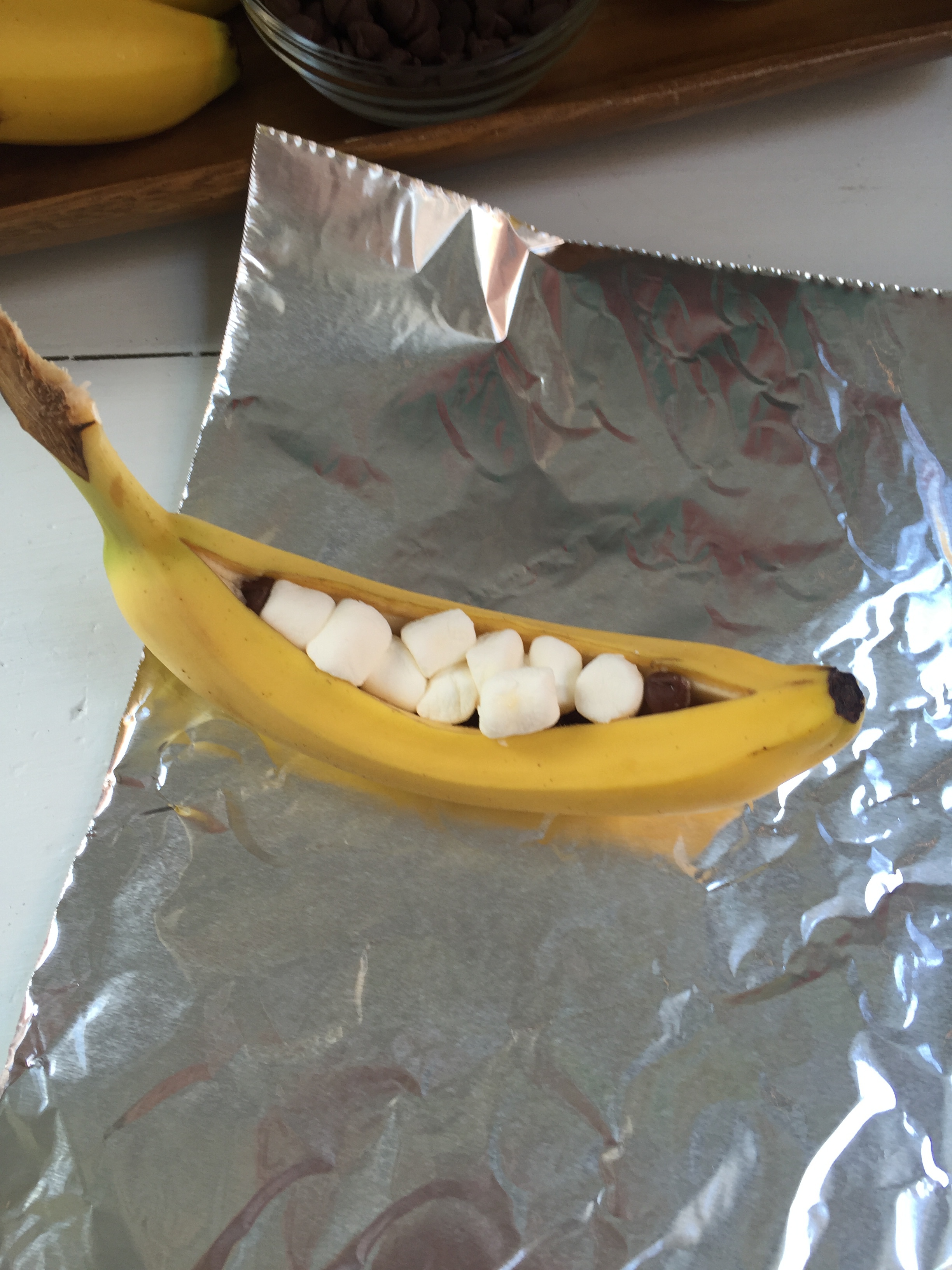 making a banana boat