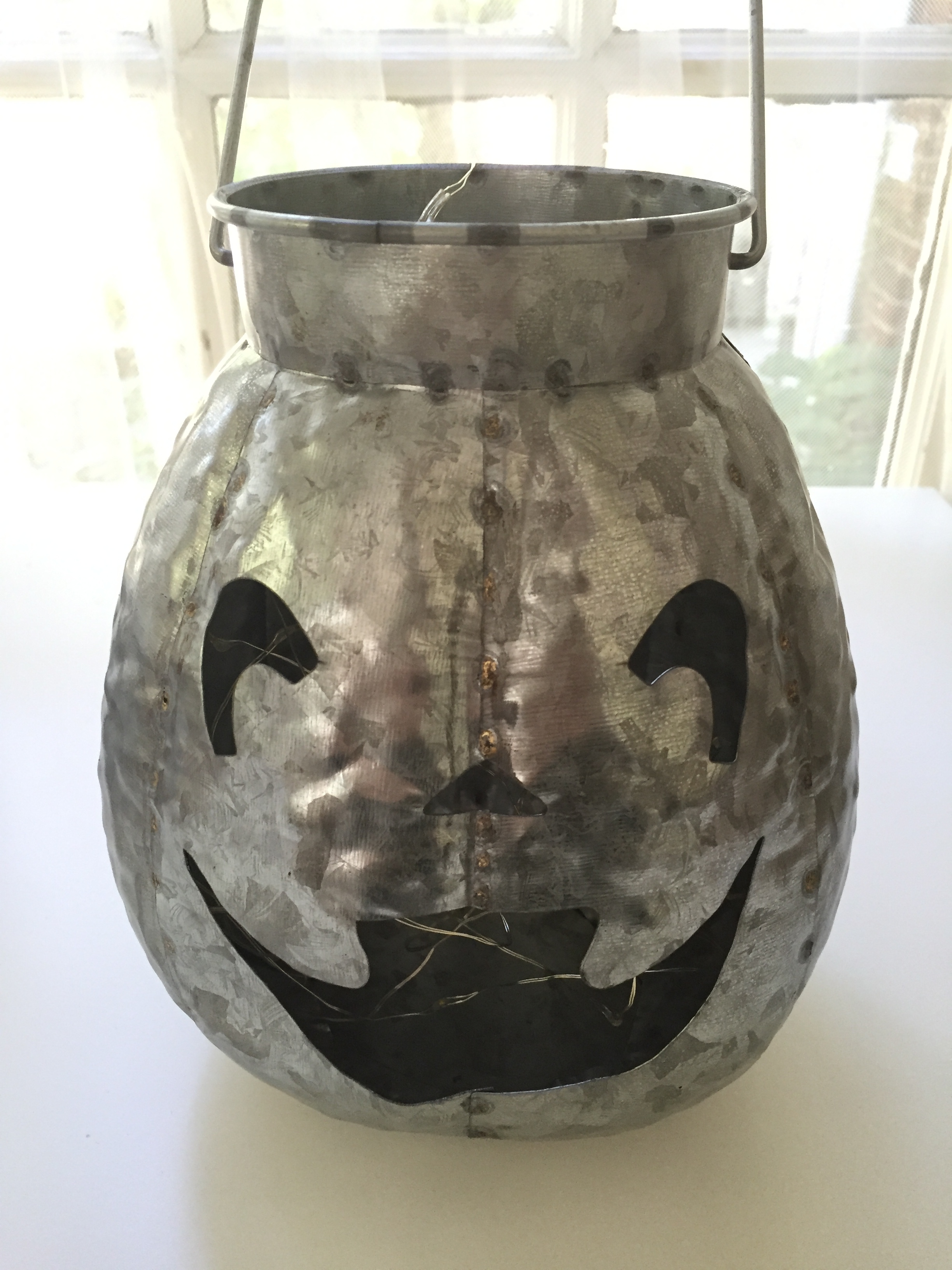 tin jack-o-lantern