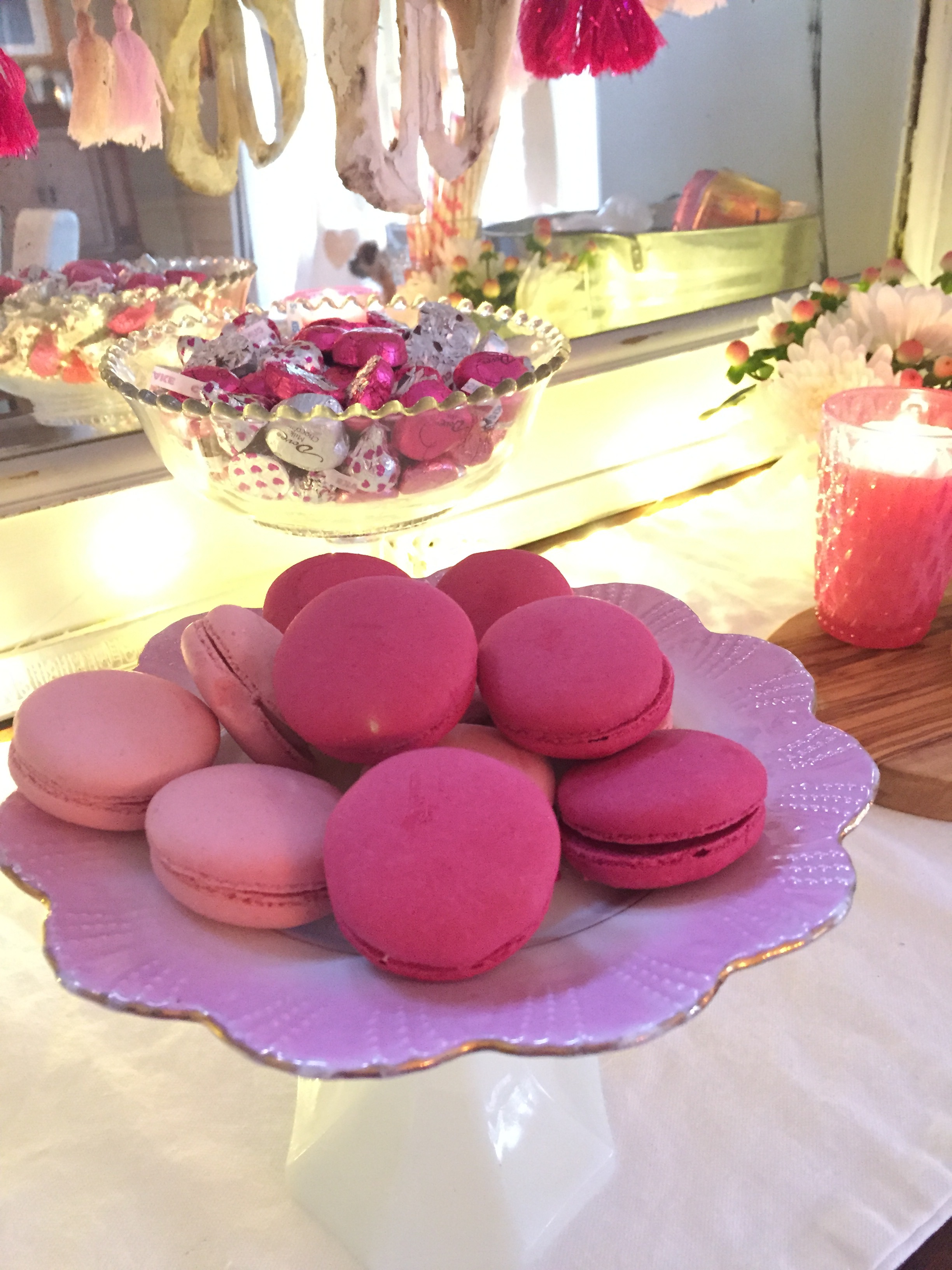 pink macarons