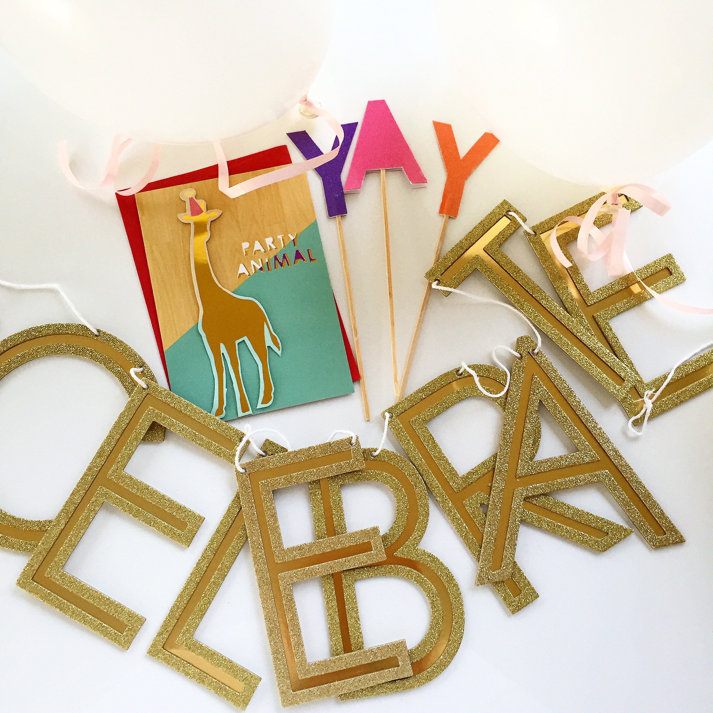 party banner /cake topper