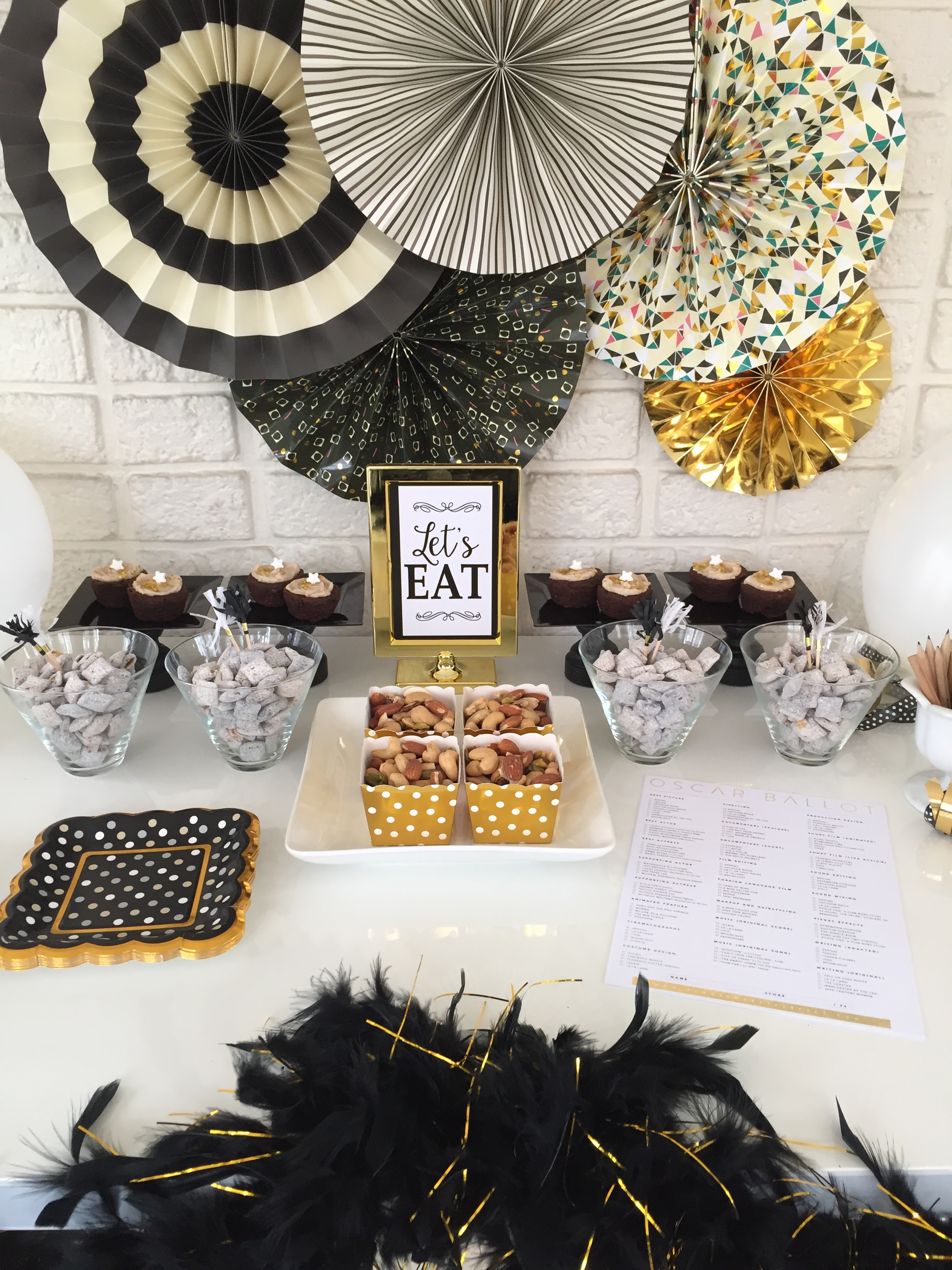 Oscars snack table