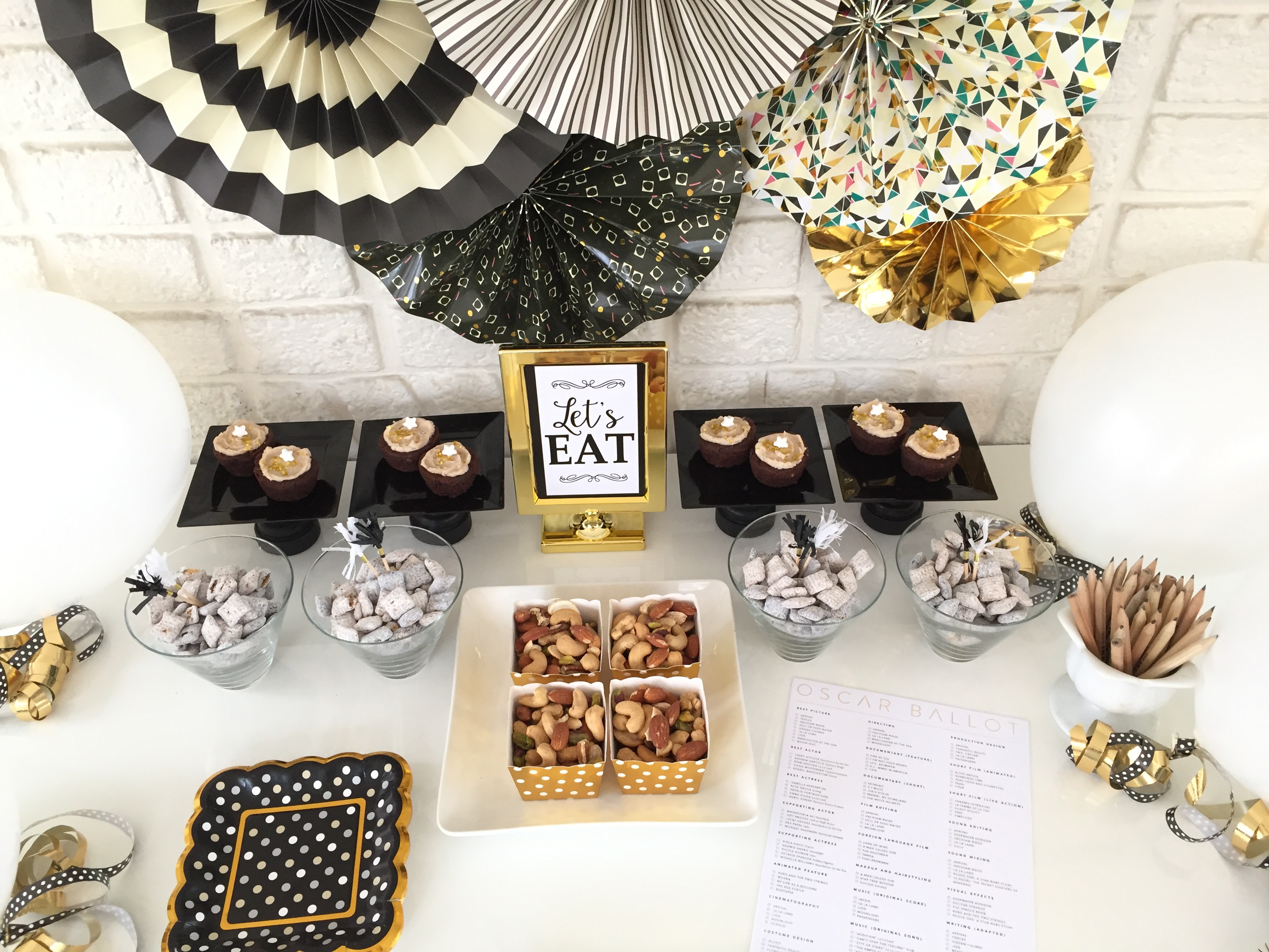 Oscars snack table