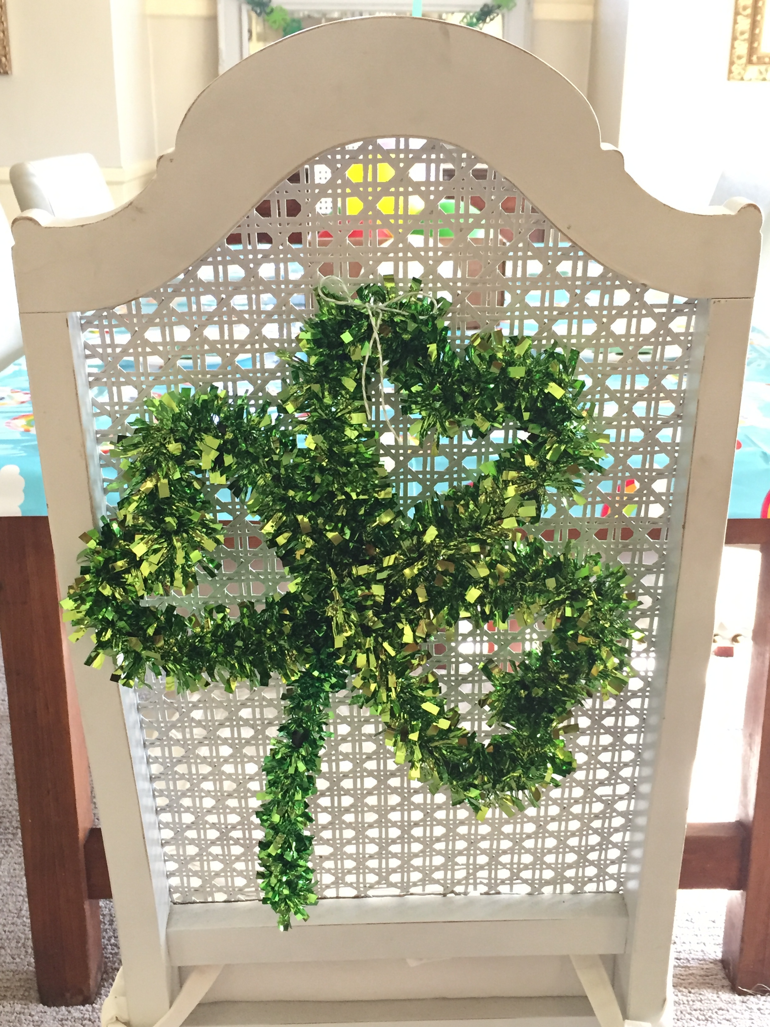 St. Paddy's day chair decoration