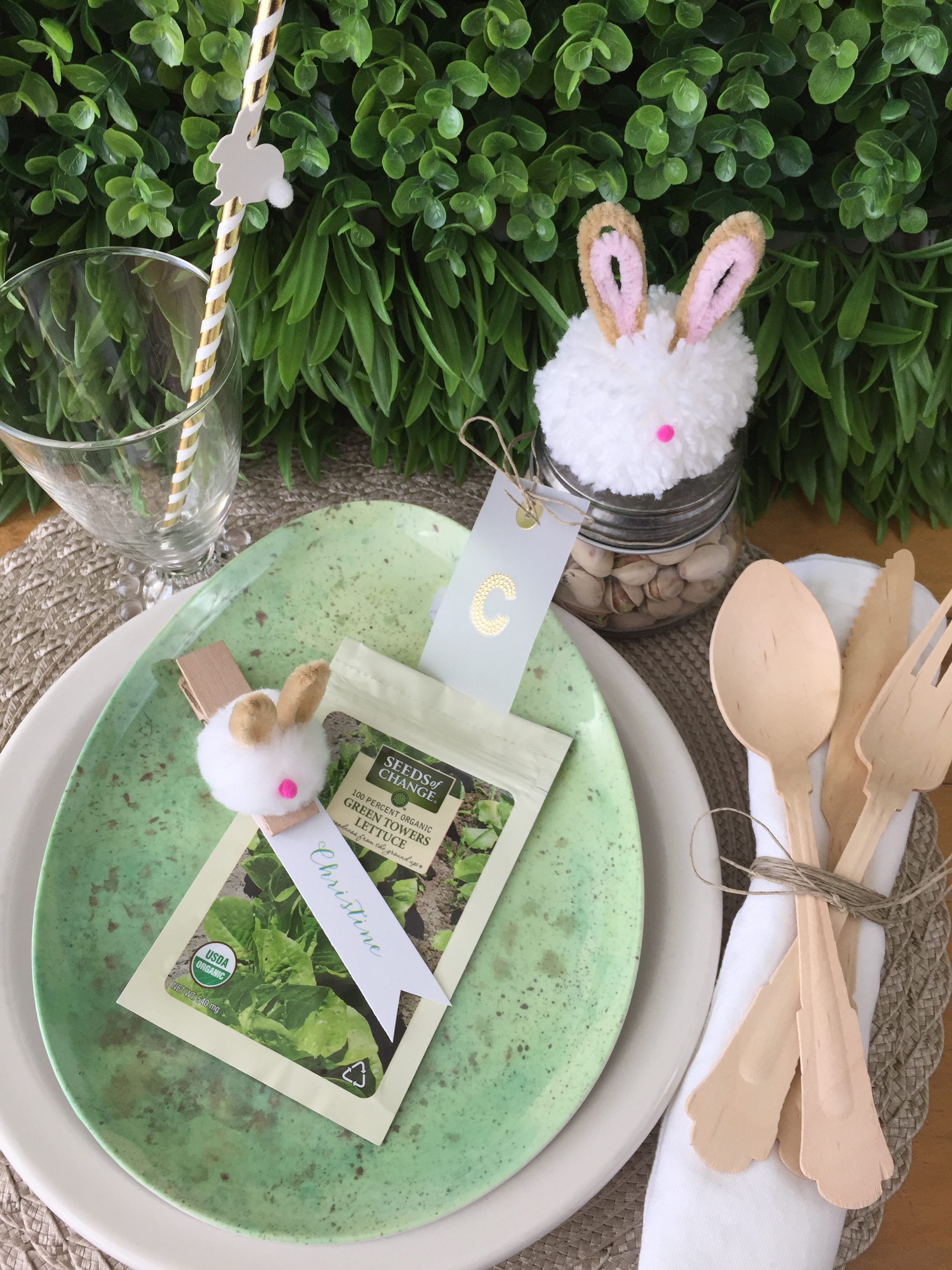 Easter place setting