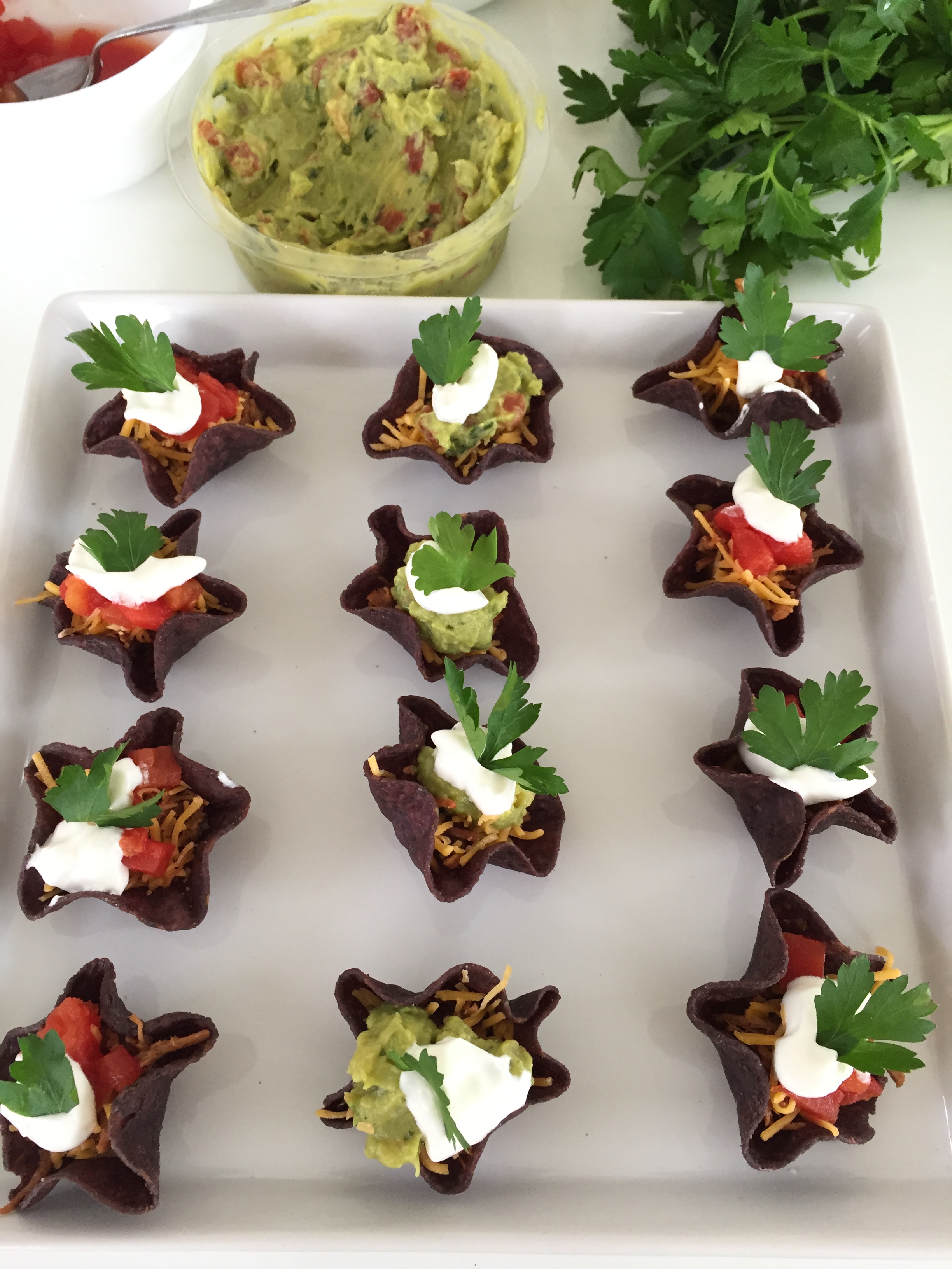 mini layer dip bowls