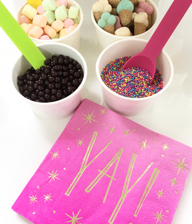 ice cream bar toppings