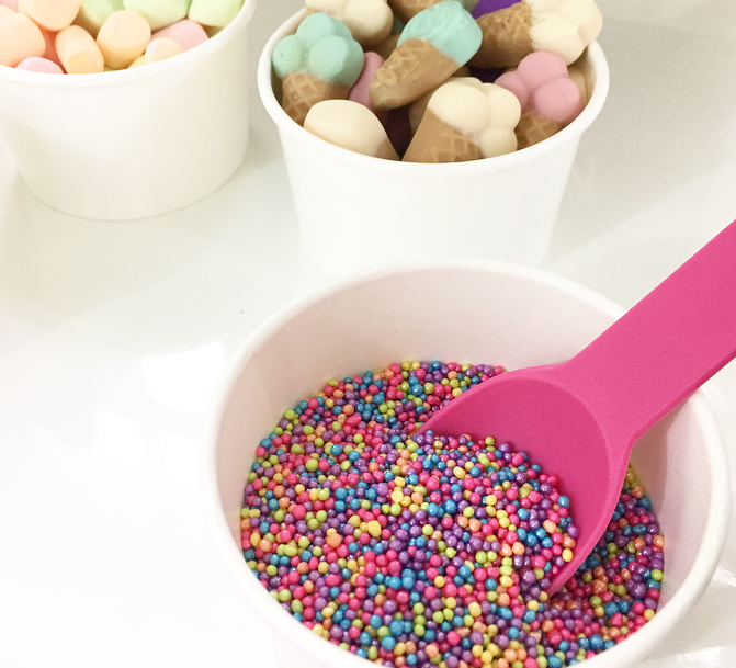 ice cream bar sprinkles