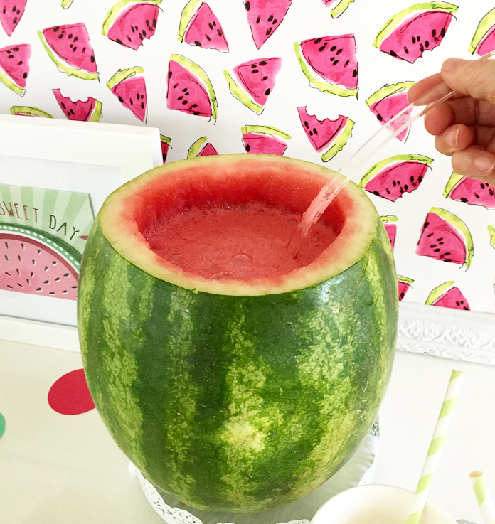 watermelon punch bowl