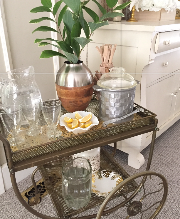 bar cart decor