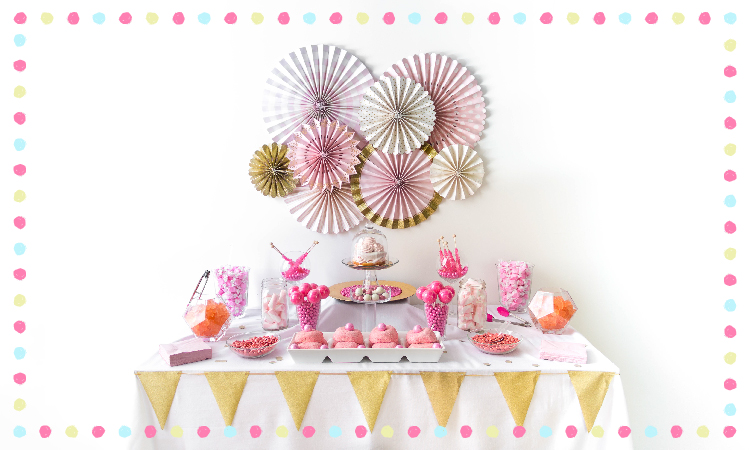 candy buffet styling