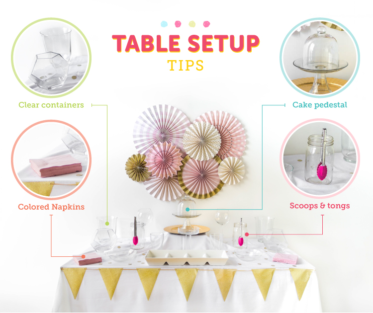 candy buffet styling