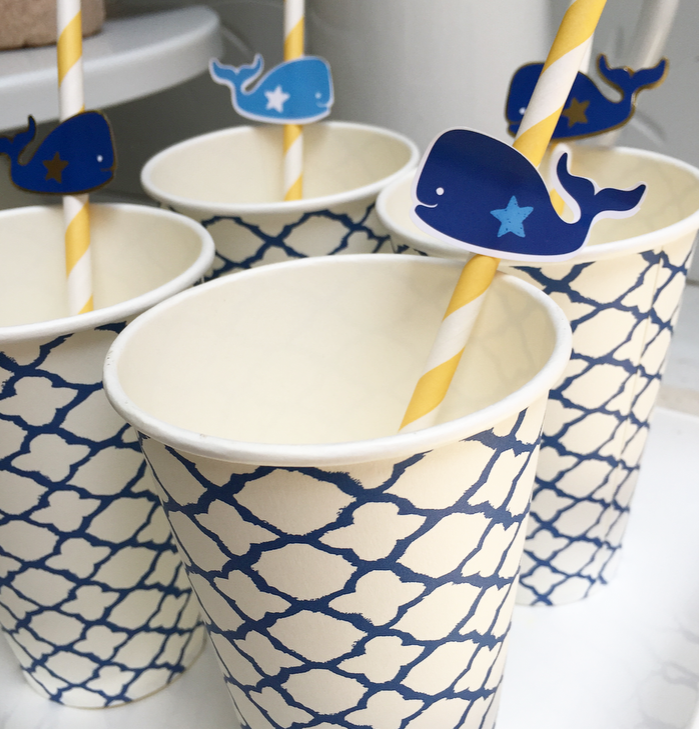 DIY paper straw decorations