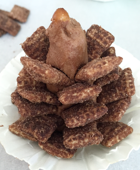 pinecone cookie DIY