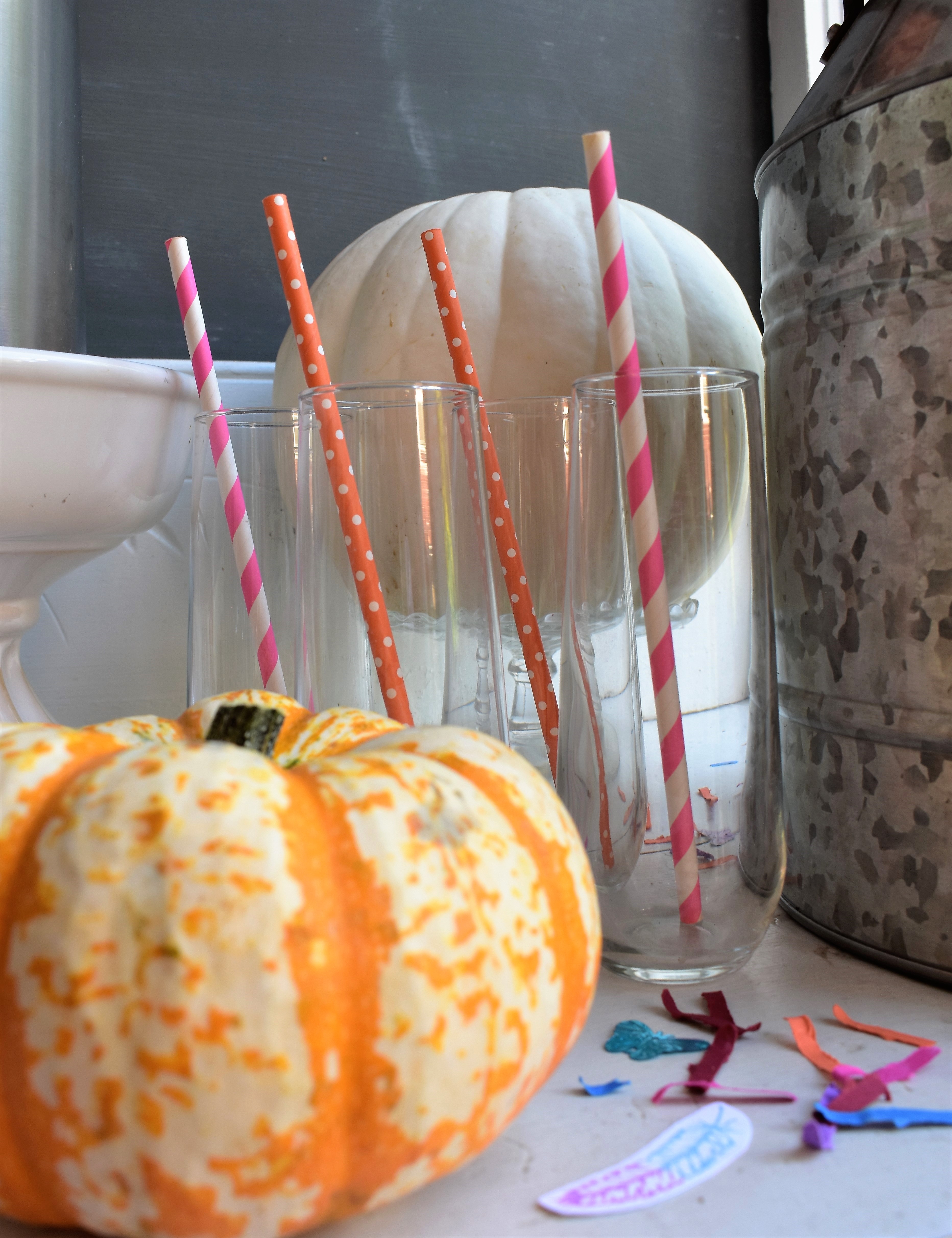 pumpkin decorating Boho party